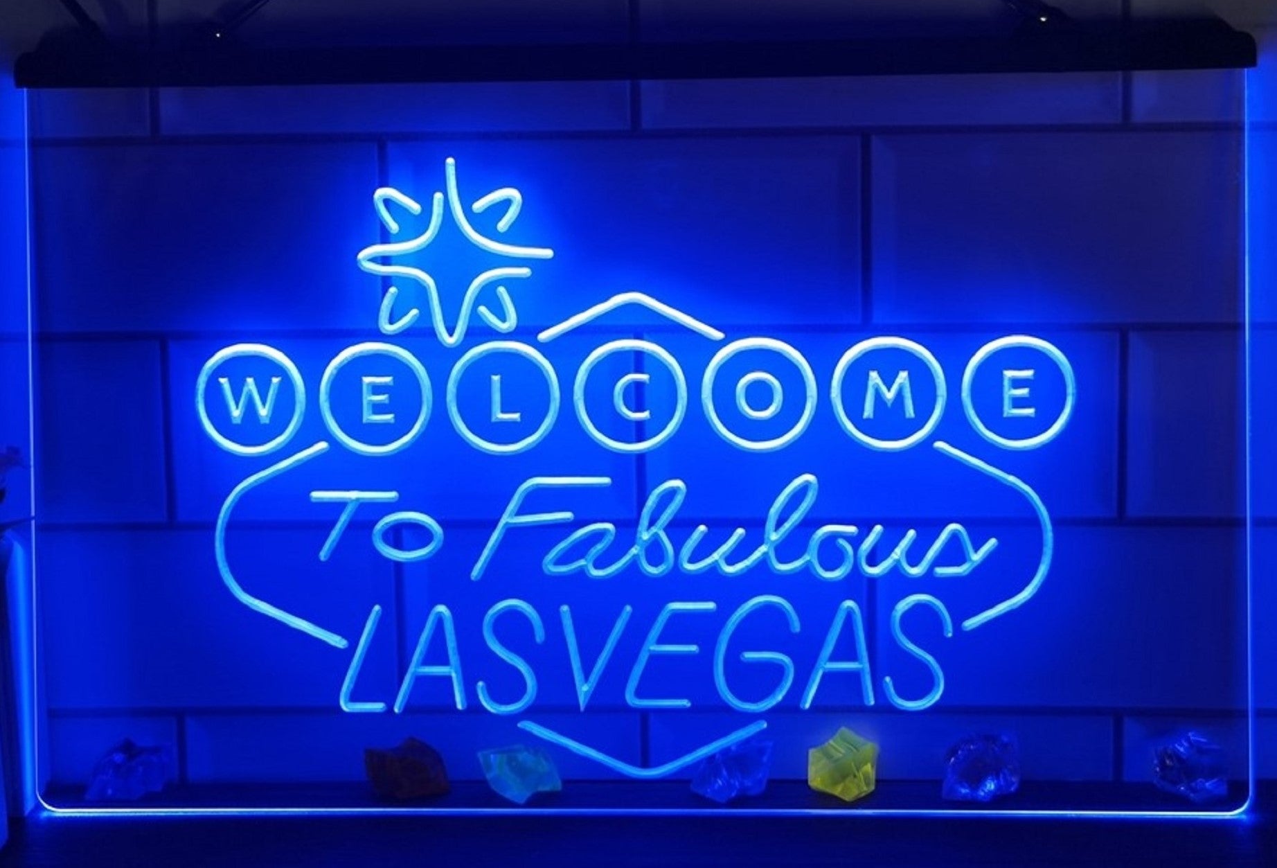 Welcome To Fabulous Las vegas Led Neon Sign Wall Hanging Or Desktop Decor