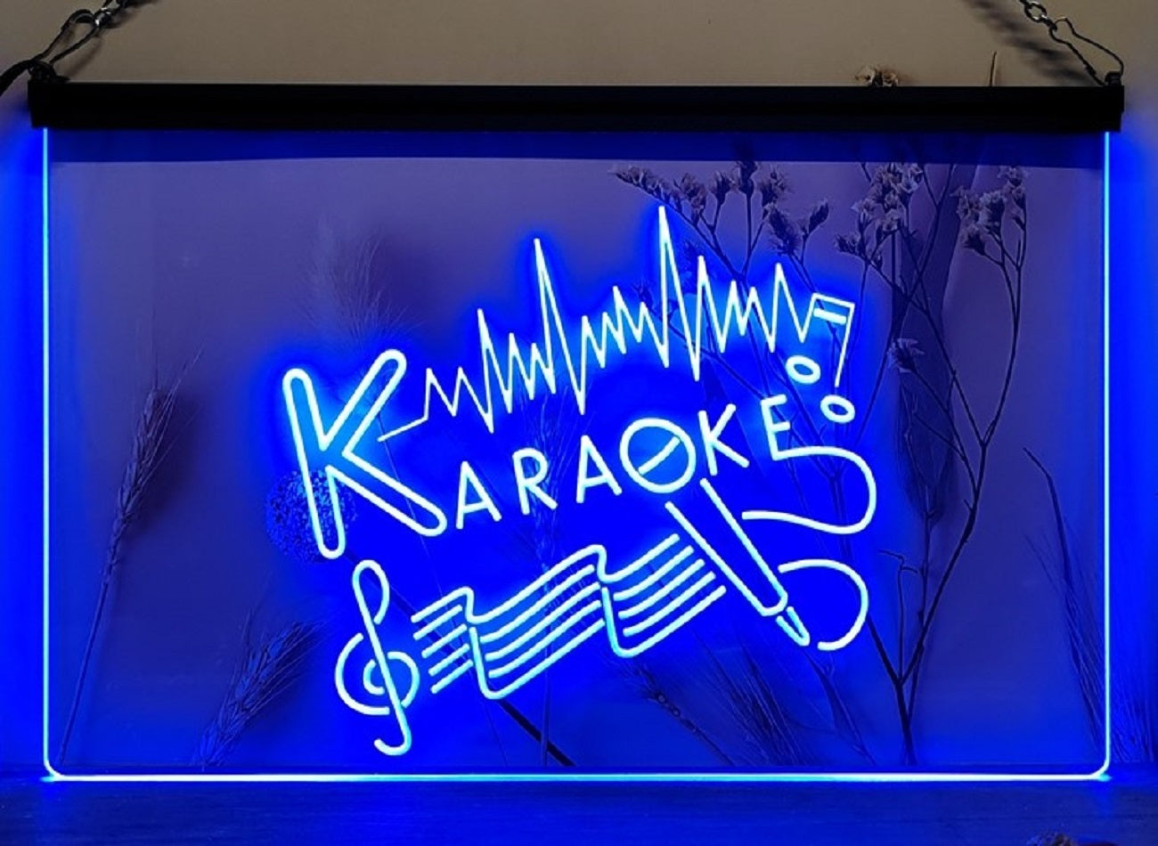 Karaoke Music Led Neon Sign Home Music Room Studio Music Shop Decor