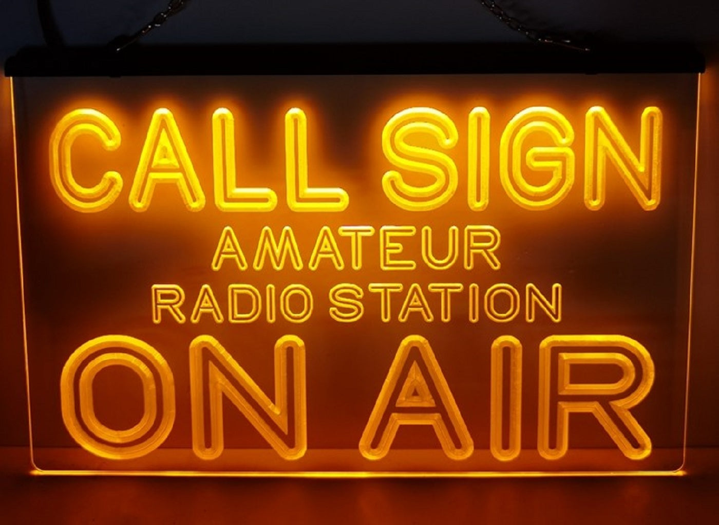 Custom Call Sign Led Neon Sign Amateur Ham Radio Station On Air