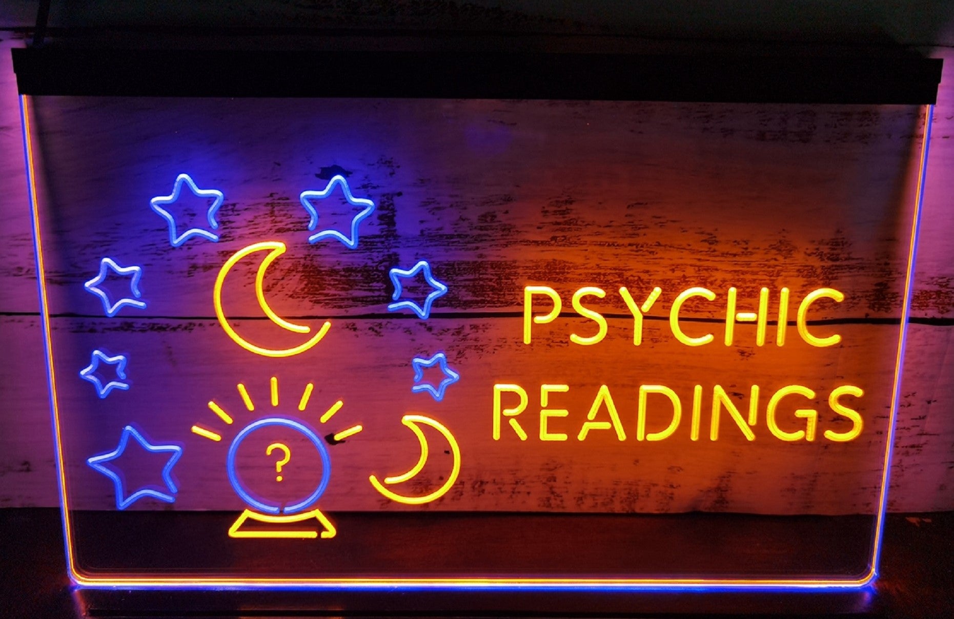 Psychic Readings Led Neon Sign Dual Color Psychic Tarot Reading Shop Decor