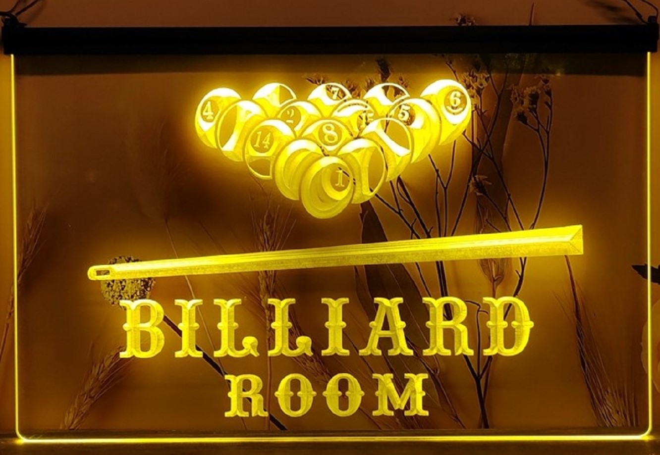 Billiard Room Led Neon Sign Home Pool Room Billiards Hall Decor