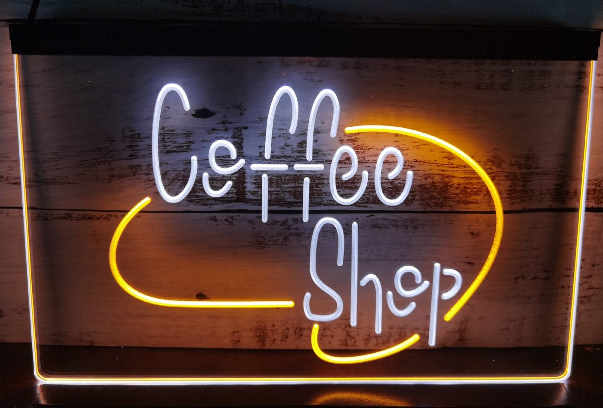 Coffee Shop Open Led Neon Sign Dual Color Coffee Shop Decor