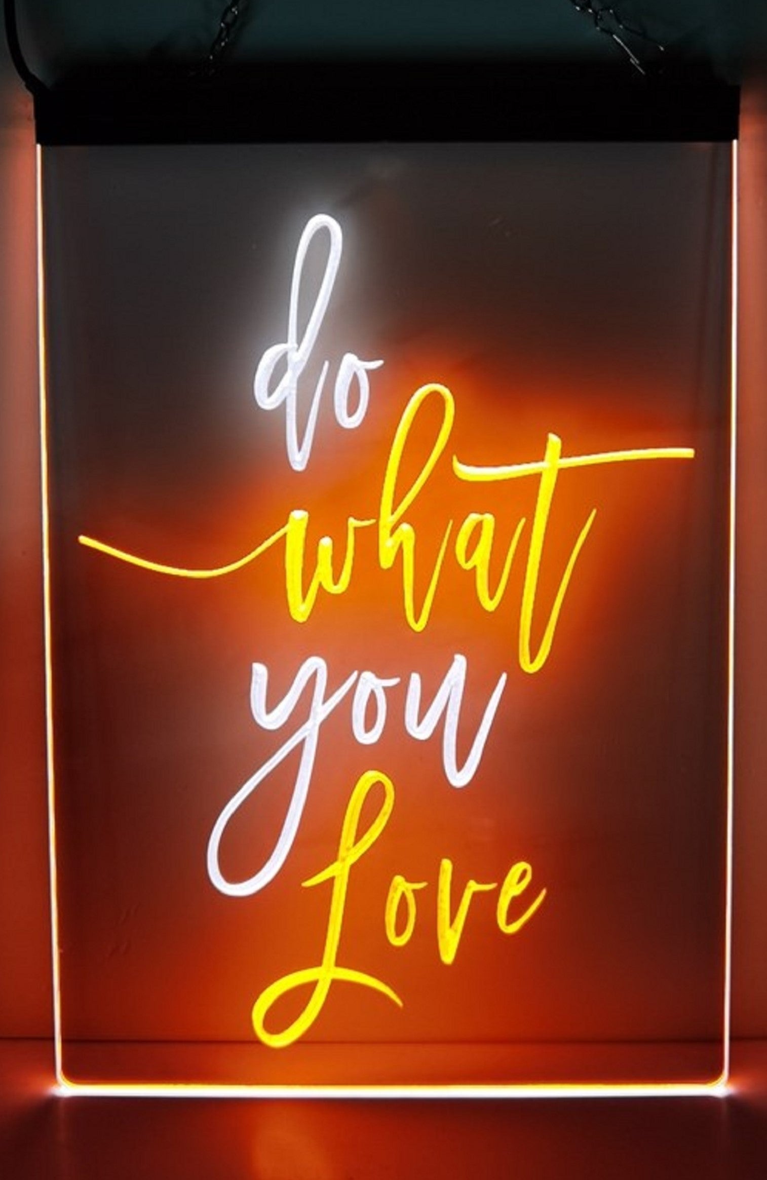 Do What You Love Led Neon Sign Dual Color Home Man Cave Office Party Wall OR Desktop Decor