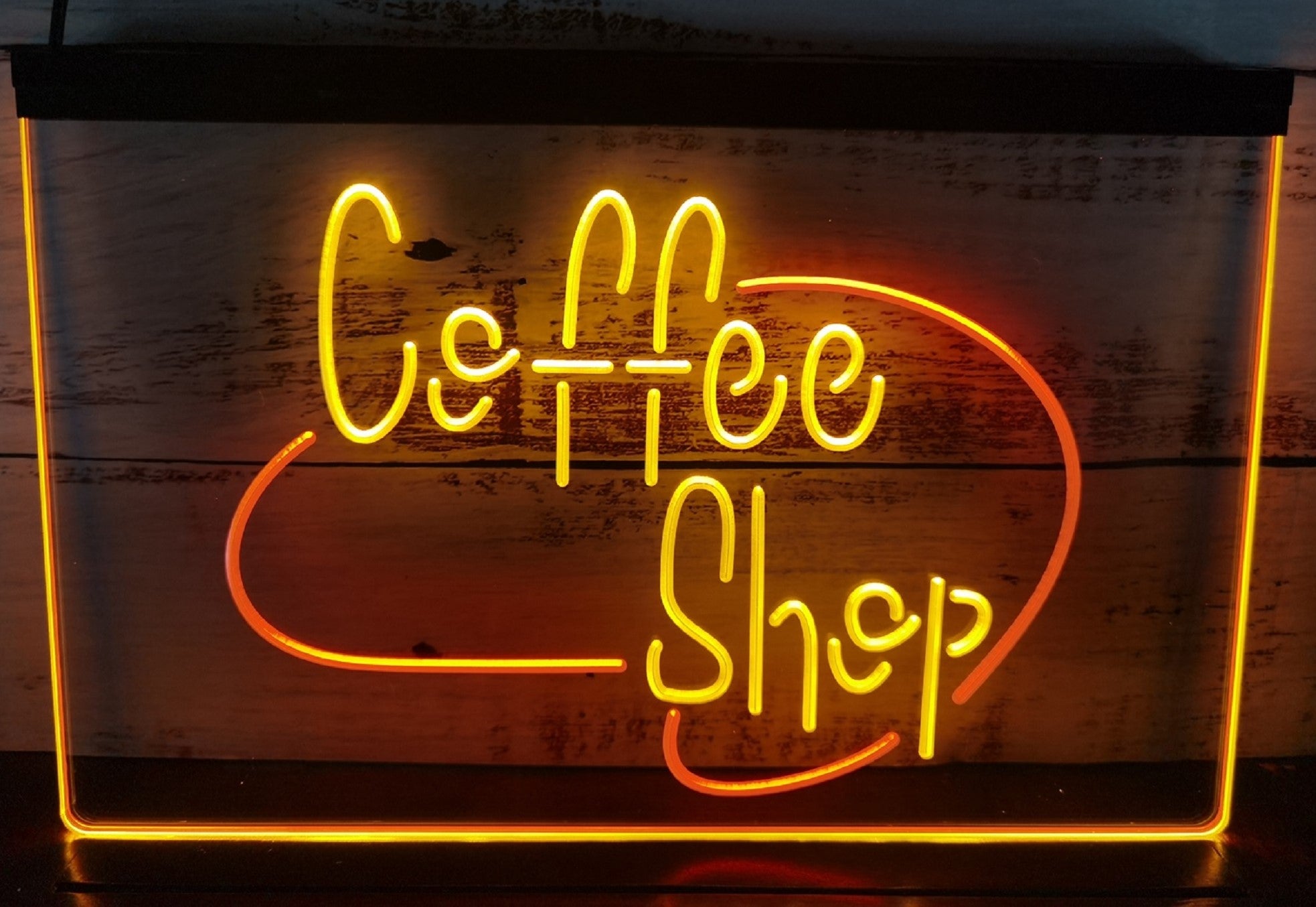 Coffee Shop Open Led Neon Sign Dual Color Coffee Shop Decor