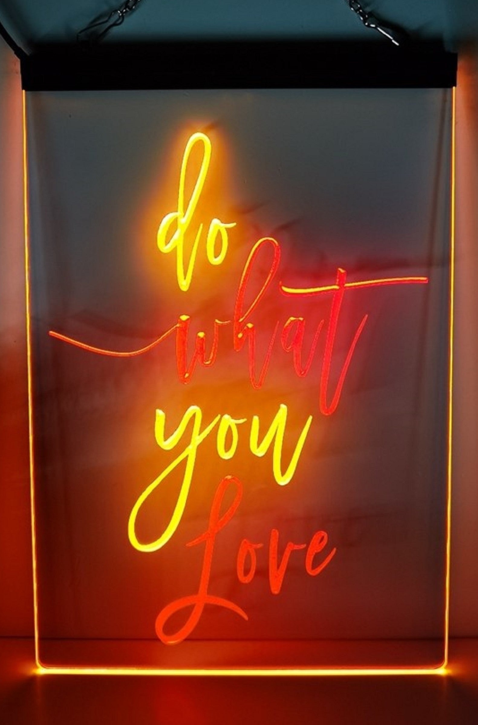 Do What You Love Led Neon Sign Dual Color Home Man Cave Office Party Wall OR Desktop Decor