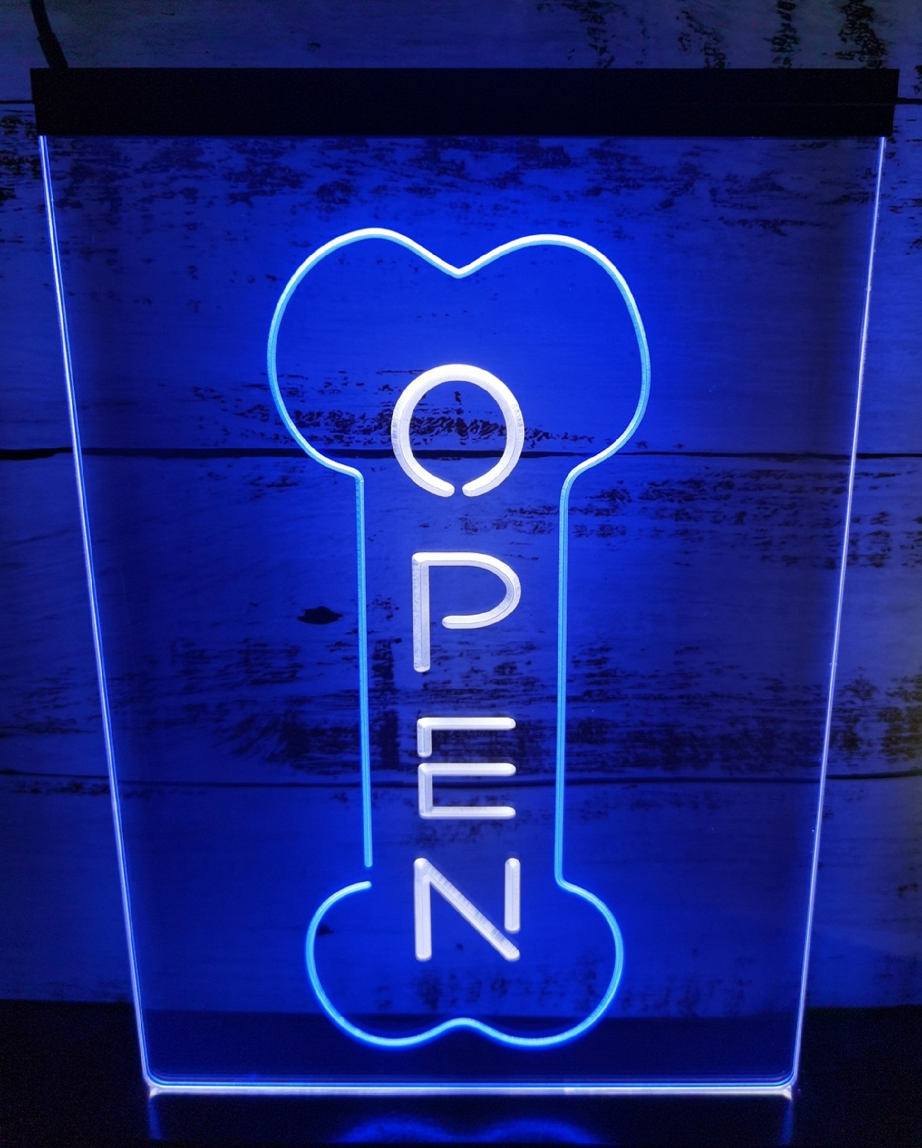 Open Dog Grooming Led Neon Sign Dual Color Pet Dog Grooming Shop Decor