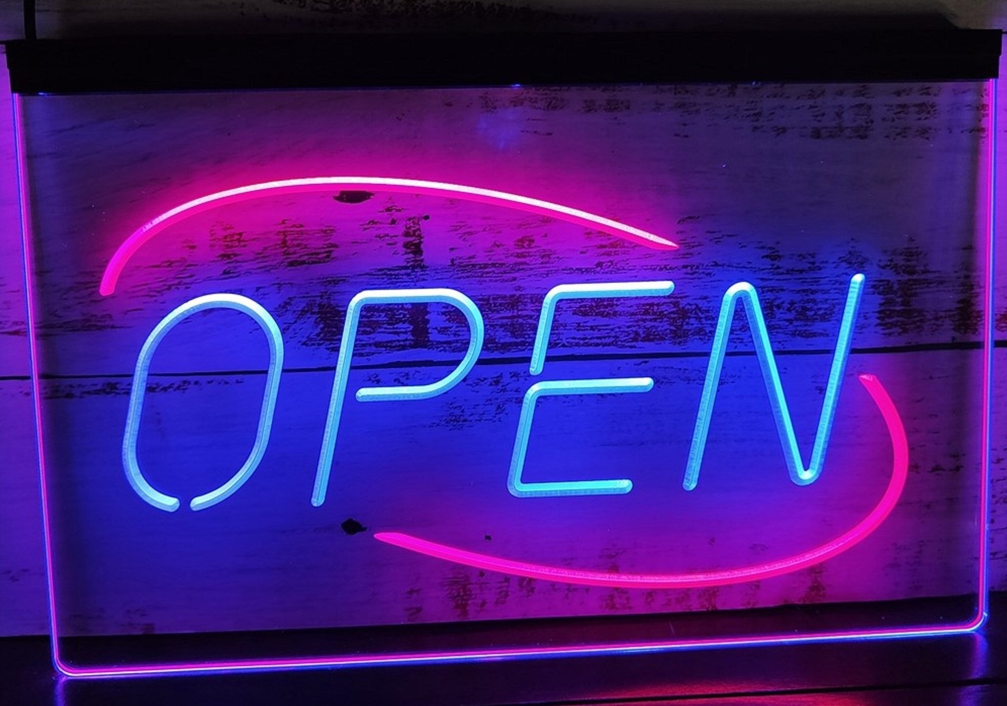 Open Now Led Neon Sign Dual Color Store Shop Coffee Shop Restaurant Decor