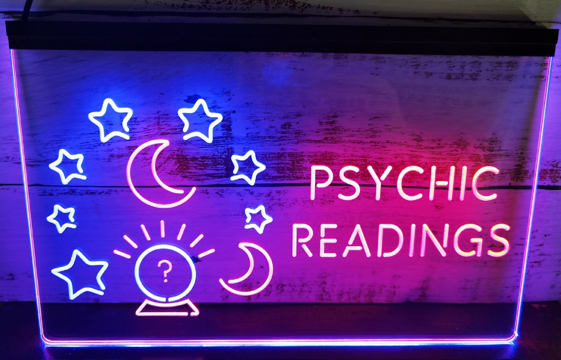 Psychic Readings Led Neon Sign Dual Color Psychic Tarot Reading Shop Decor