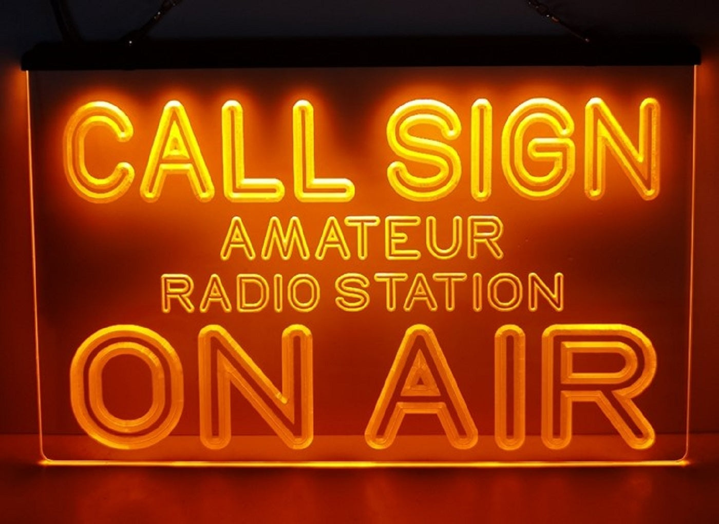 Custom Call Sign Led Neon Sign Amateur Ham Radio Station On Air
