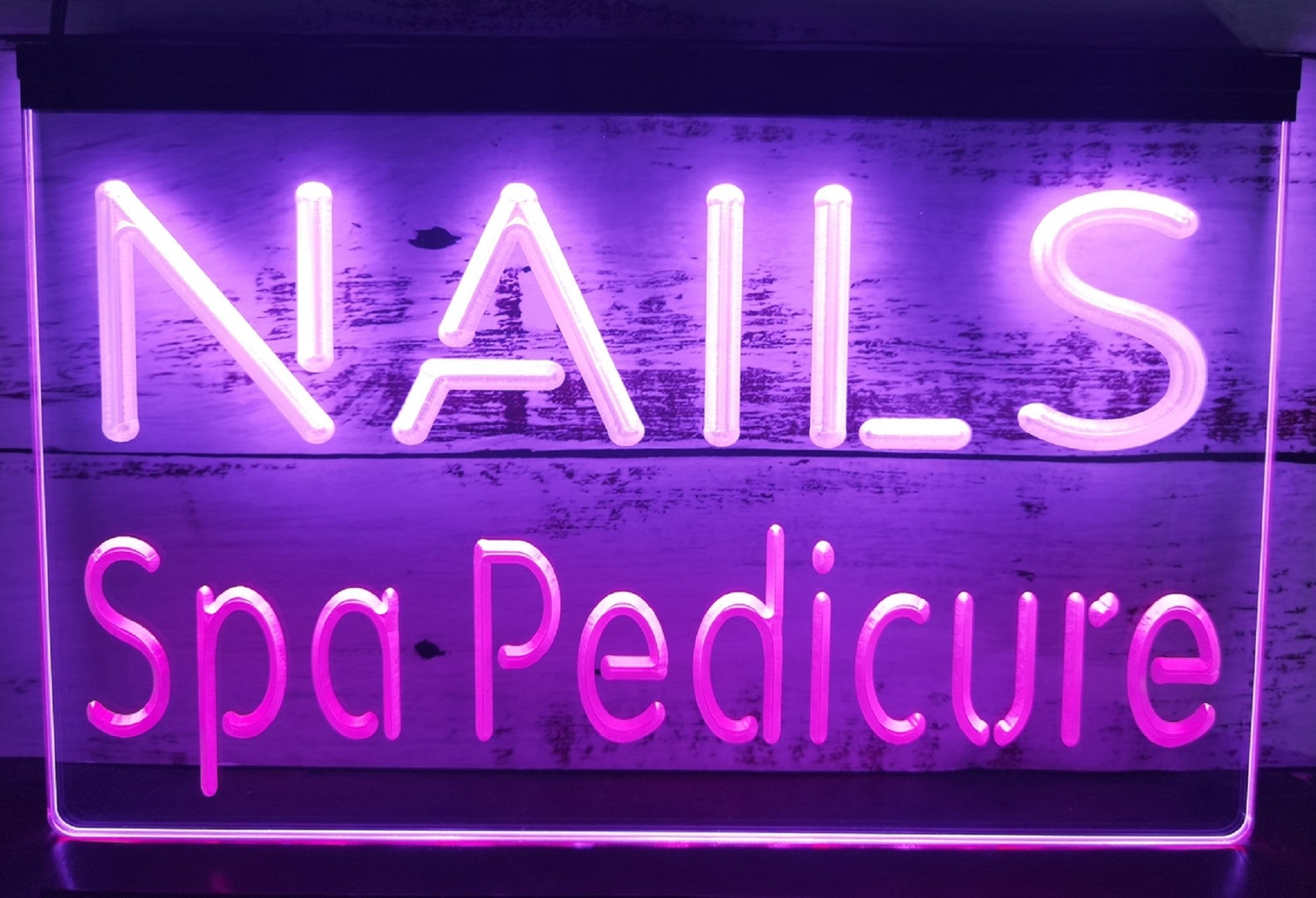 Nails Spa Pedicure Led Neon Sign Dual Color Spa Beauty Salon Decor