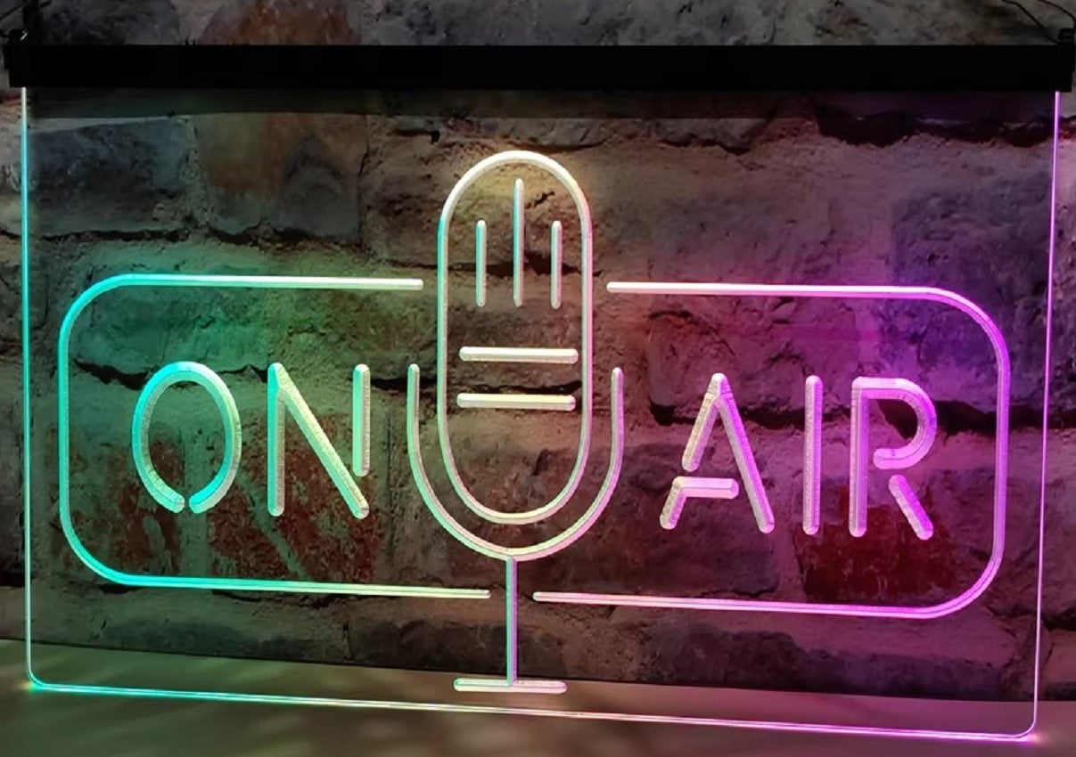 On Air Speaker Led Neon Sign Multi Mode Home Studio Room Audio Recording Studio Decor