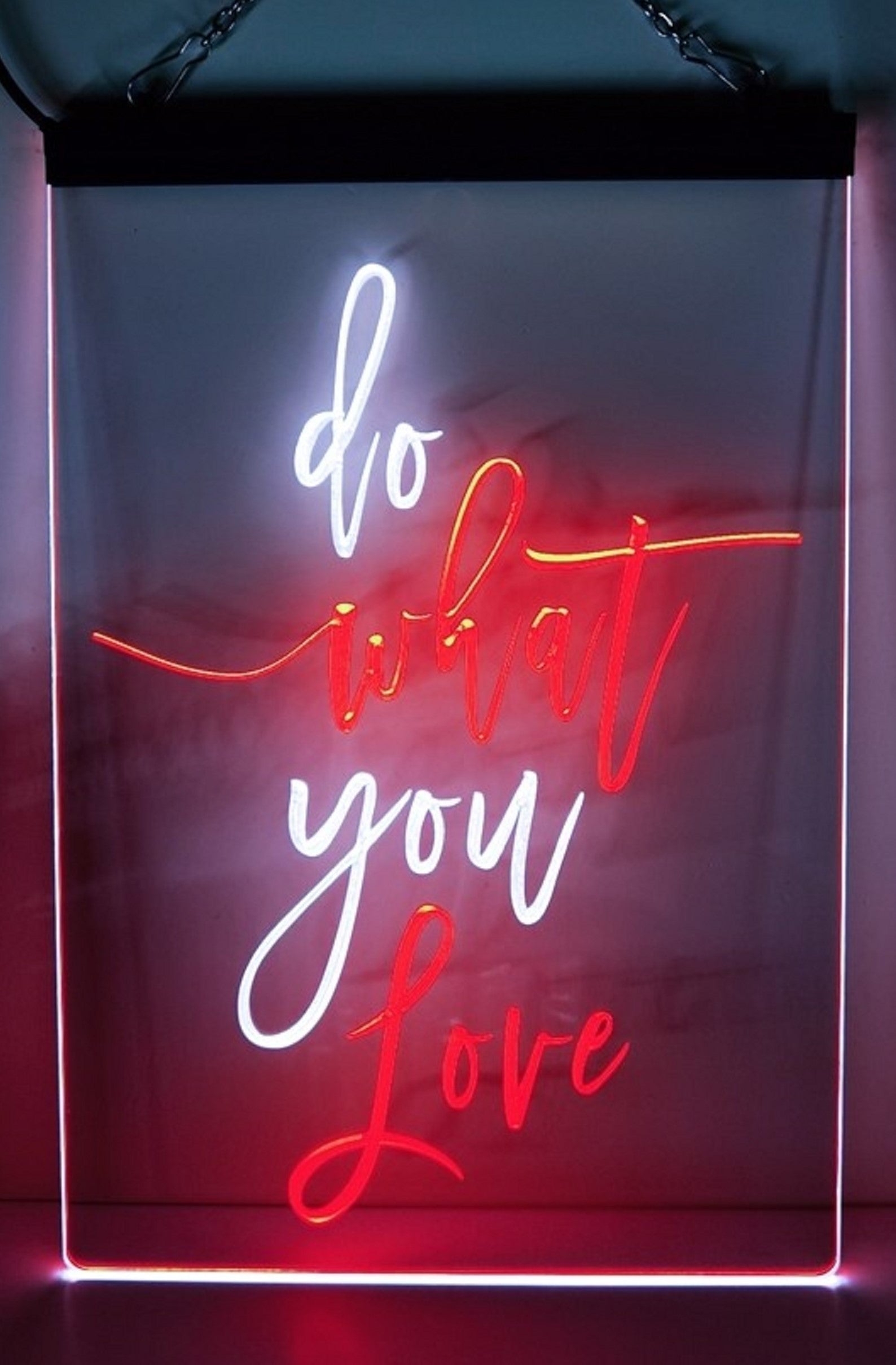 Do What You Love Led Neon Sign Dual Color Home Man Cave Office Party Wall OR Desktop Decor