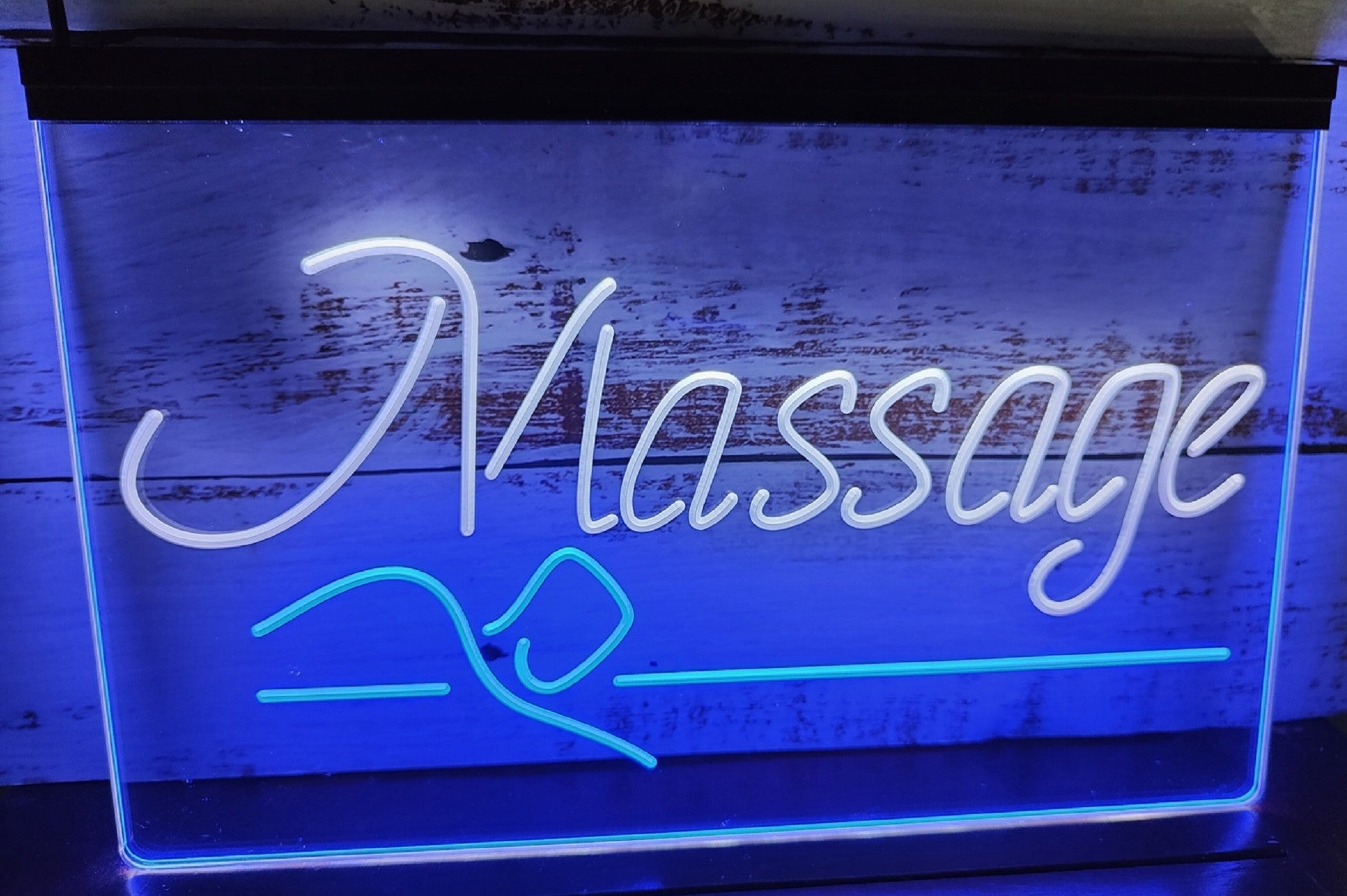Massage Spa Led Neon Sign Dual Color Spa Massage Shop Salon Decor