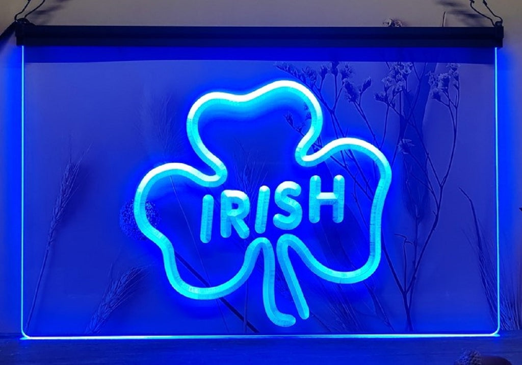 Shamrock Ireland Led Neon Sign Wall Hanging Or Desktop Decor