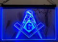 Freemason Masonic Led Neon Sign Wall Hanging Or Desktop Decor