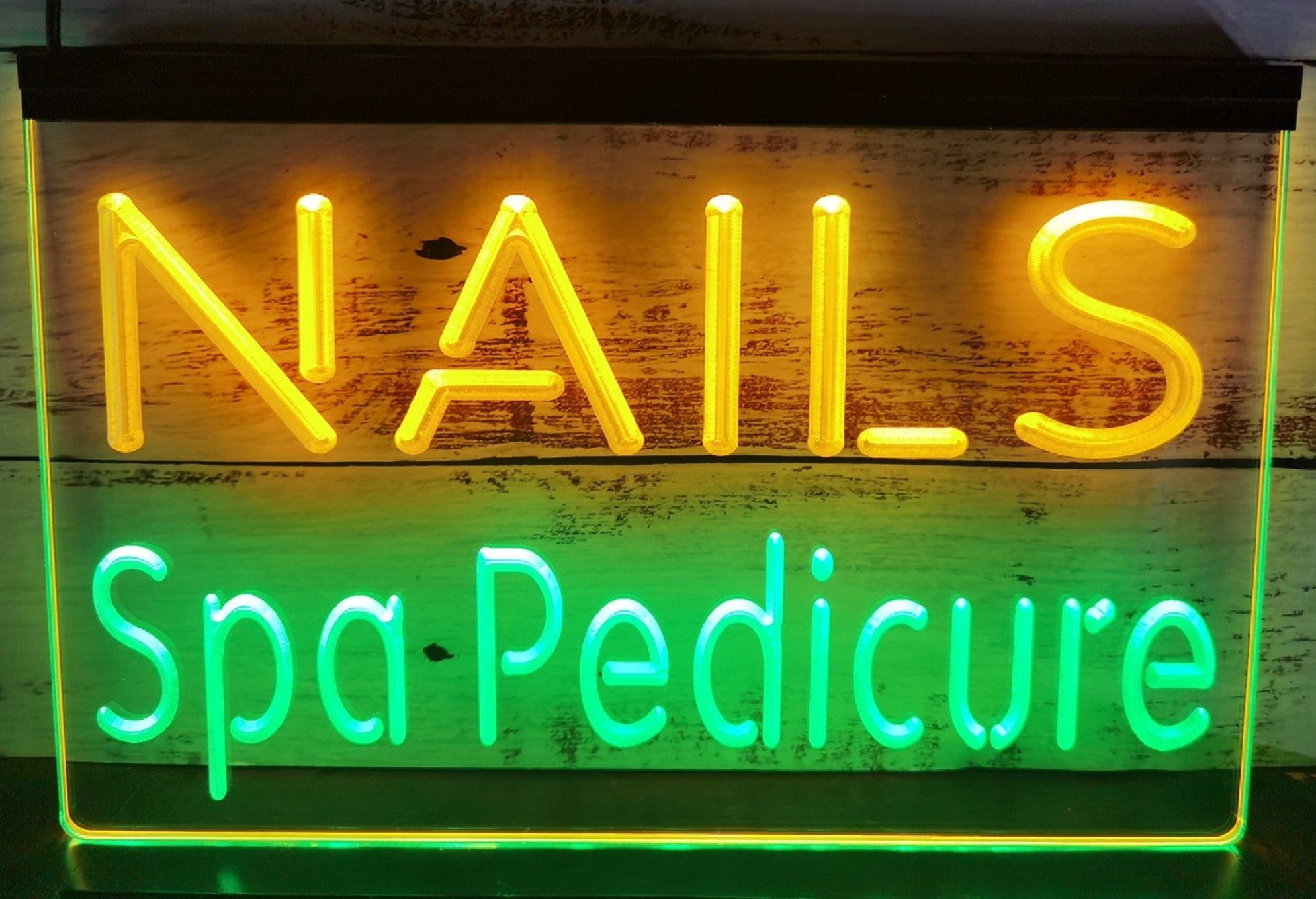 Nails Spa Pedicure Led Neon Sign Dual Color Spa Beauty Salon Decor