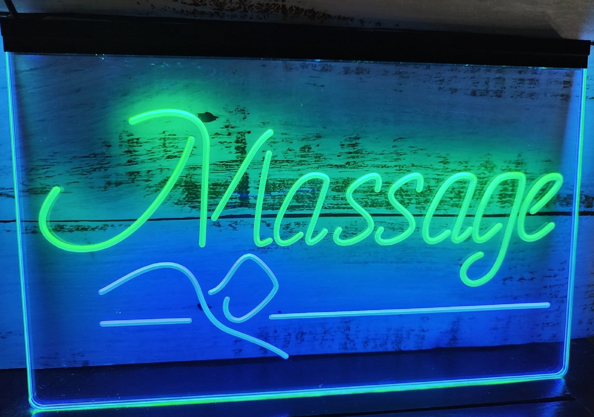 Massage Spa Led Neon Sign Dual Color Spa Massage Shop Salon Decor