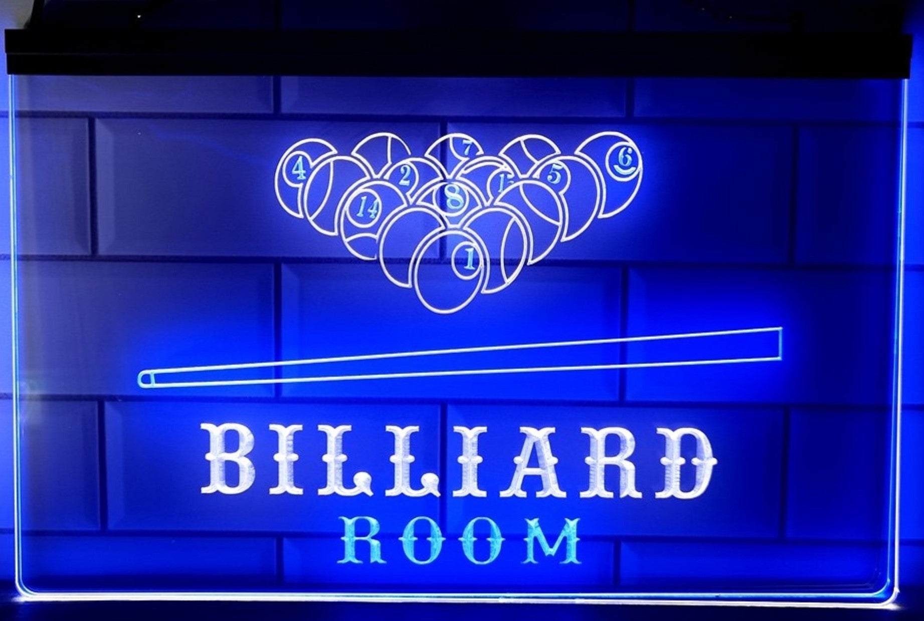 Billiard Room Led Neon Sign Dual Color Home Pool Room Billiards Hall Decor