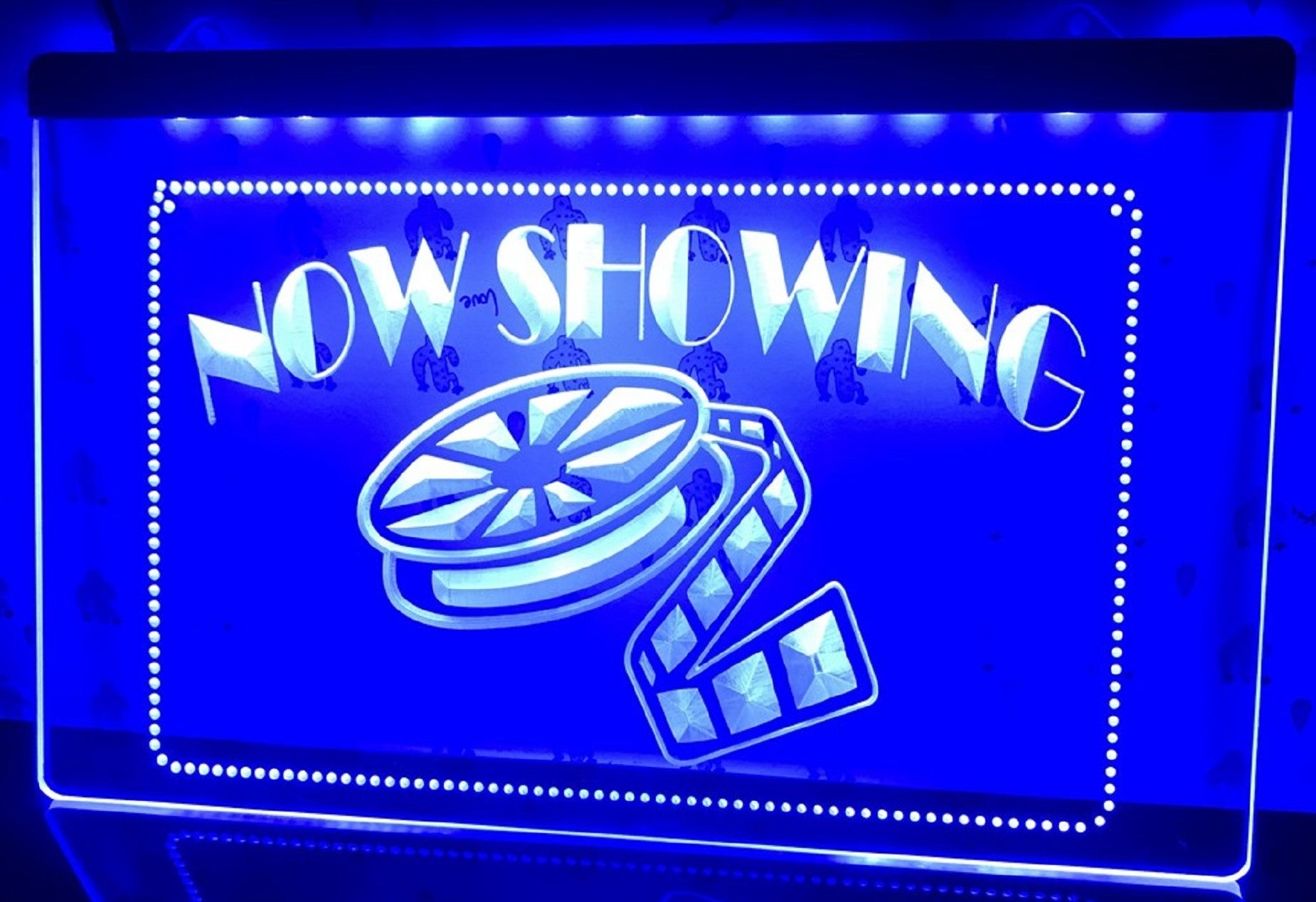 Now Showing Filming Led Neon Sign Cinema Theatre Home Movie Room Decor