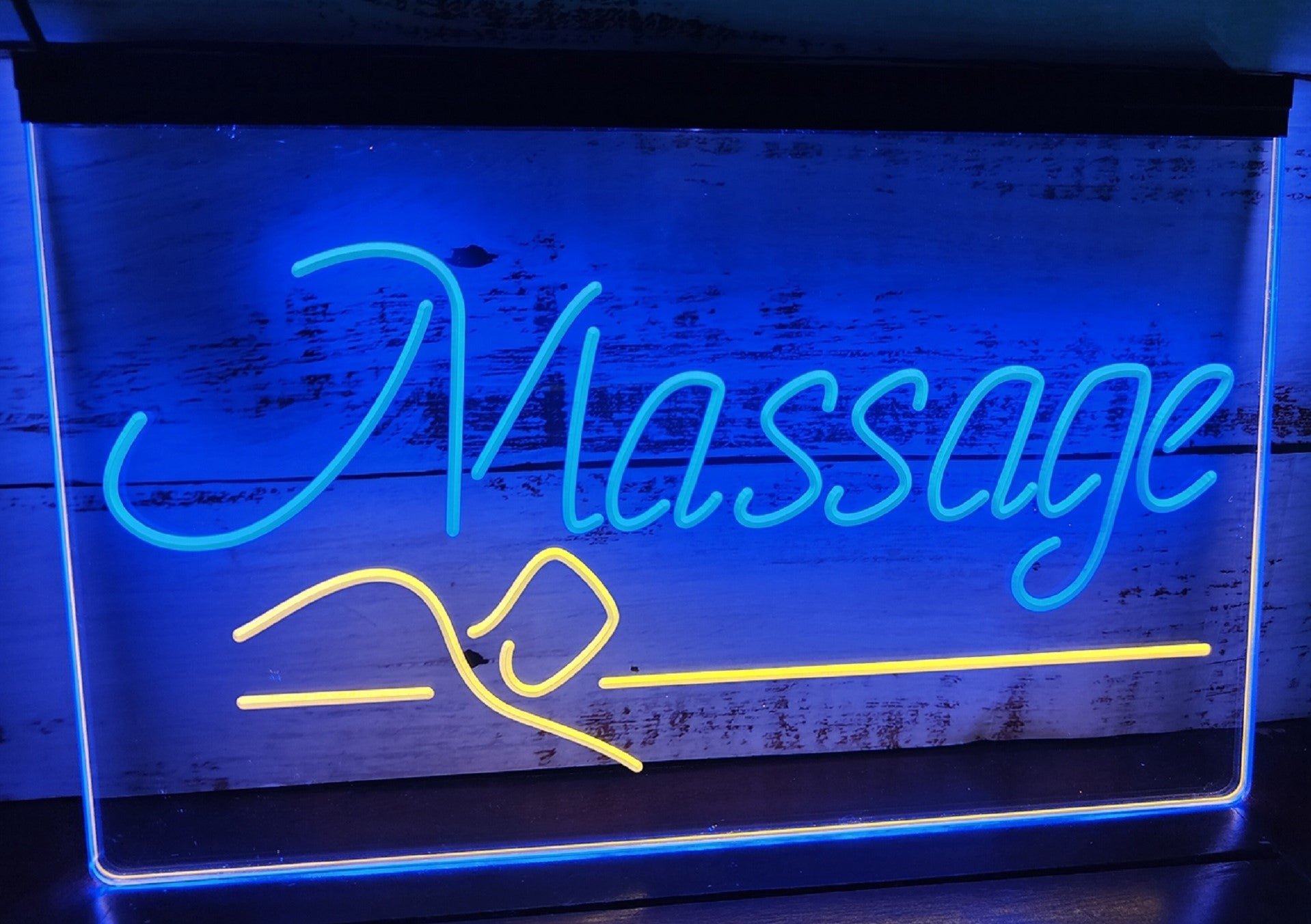 Massage Spa Led Neon Sign Dual Color Spa Massage Shop Salon Decor