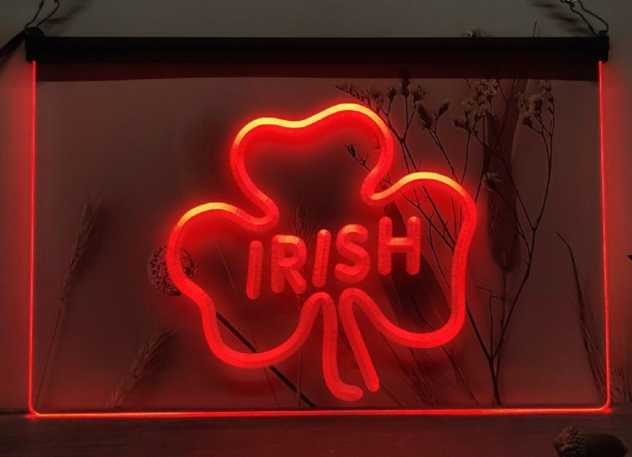 Shamrock Ireland Led Neon Sign Wall Hanging Or Desktop Decor