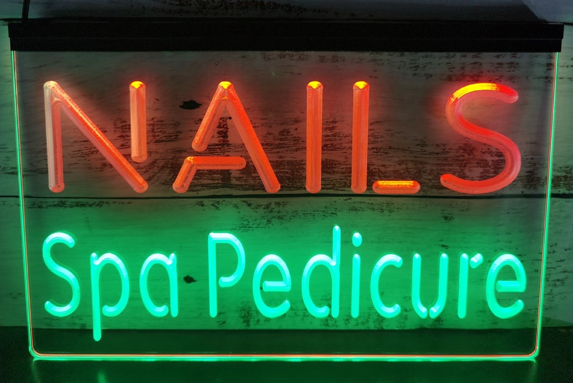 Nails Spa Pedicure Led Neon Sign Dual Color Spa Beauty Salon Decor