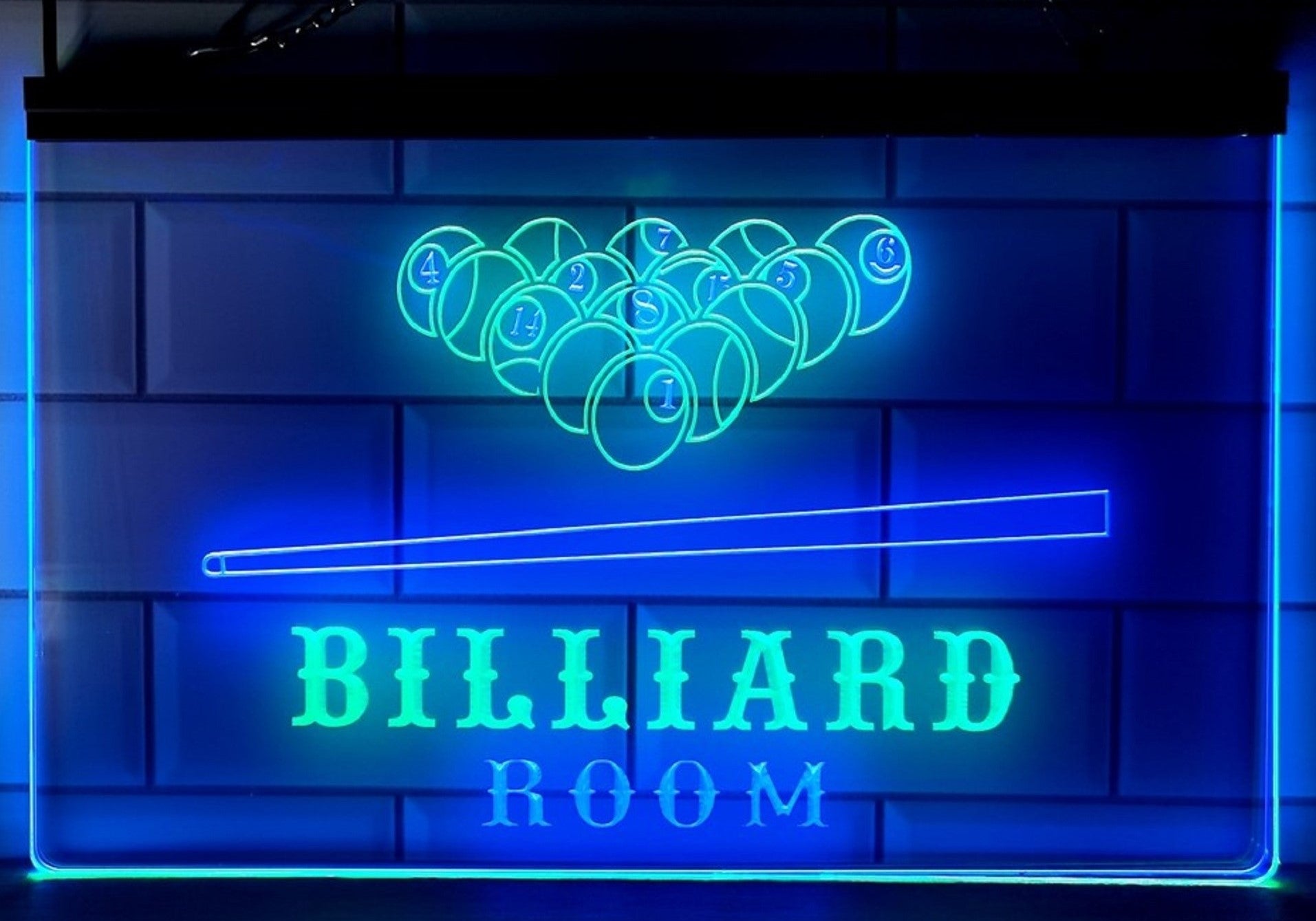 Billiard Room Led Neon Sign Dual Color Home Pool Room Billiards Hall Decor