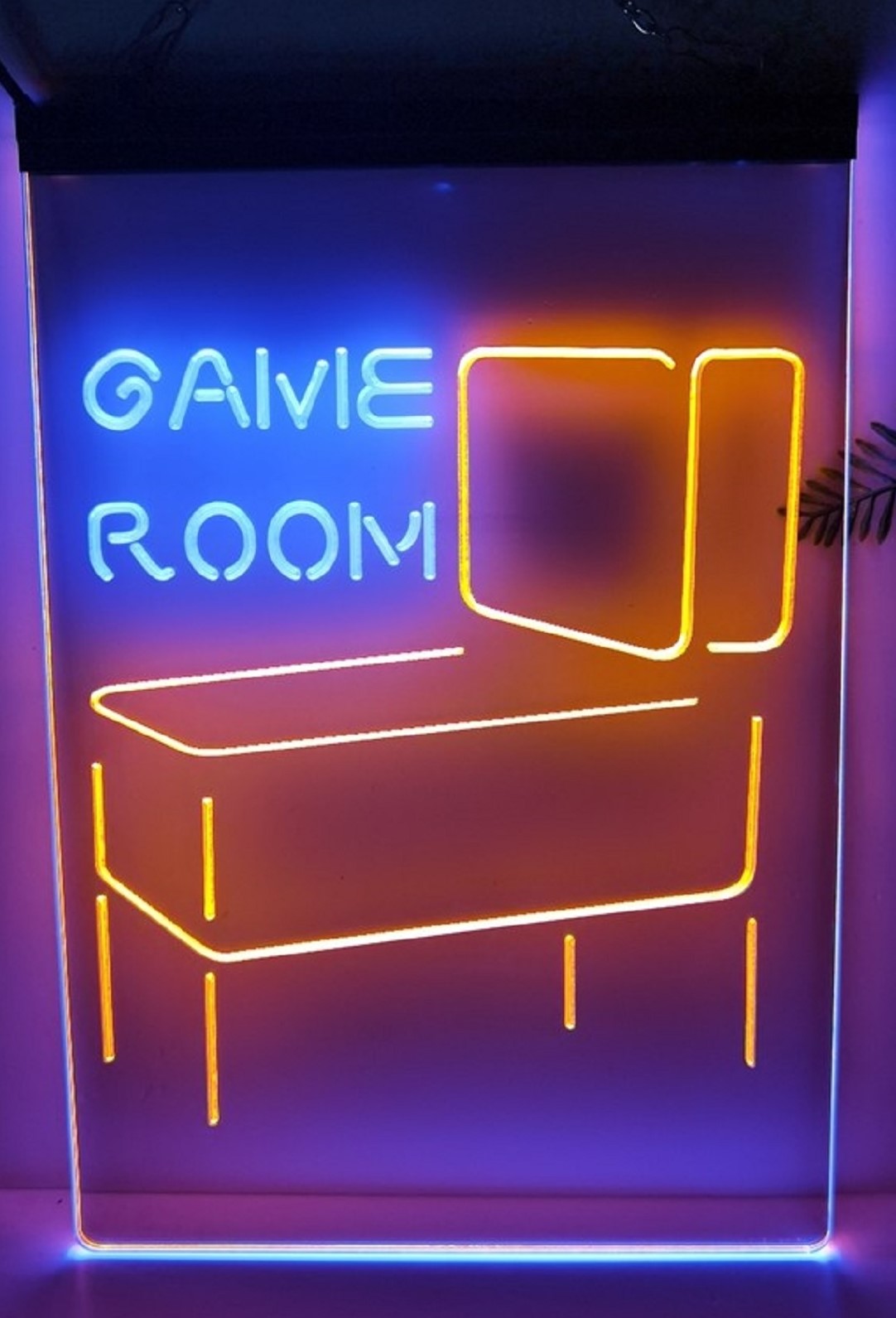 Pinball Game Room Led Neon Sign Dual Color Arcade Game Shop Decor