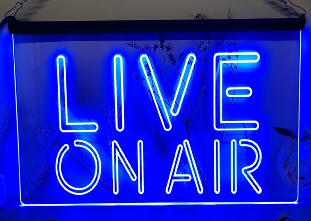 Live On Air Led Neon Sign Home Radio TV Studio Music Studio Decor