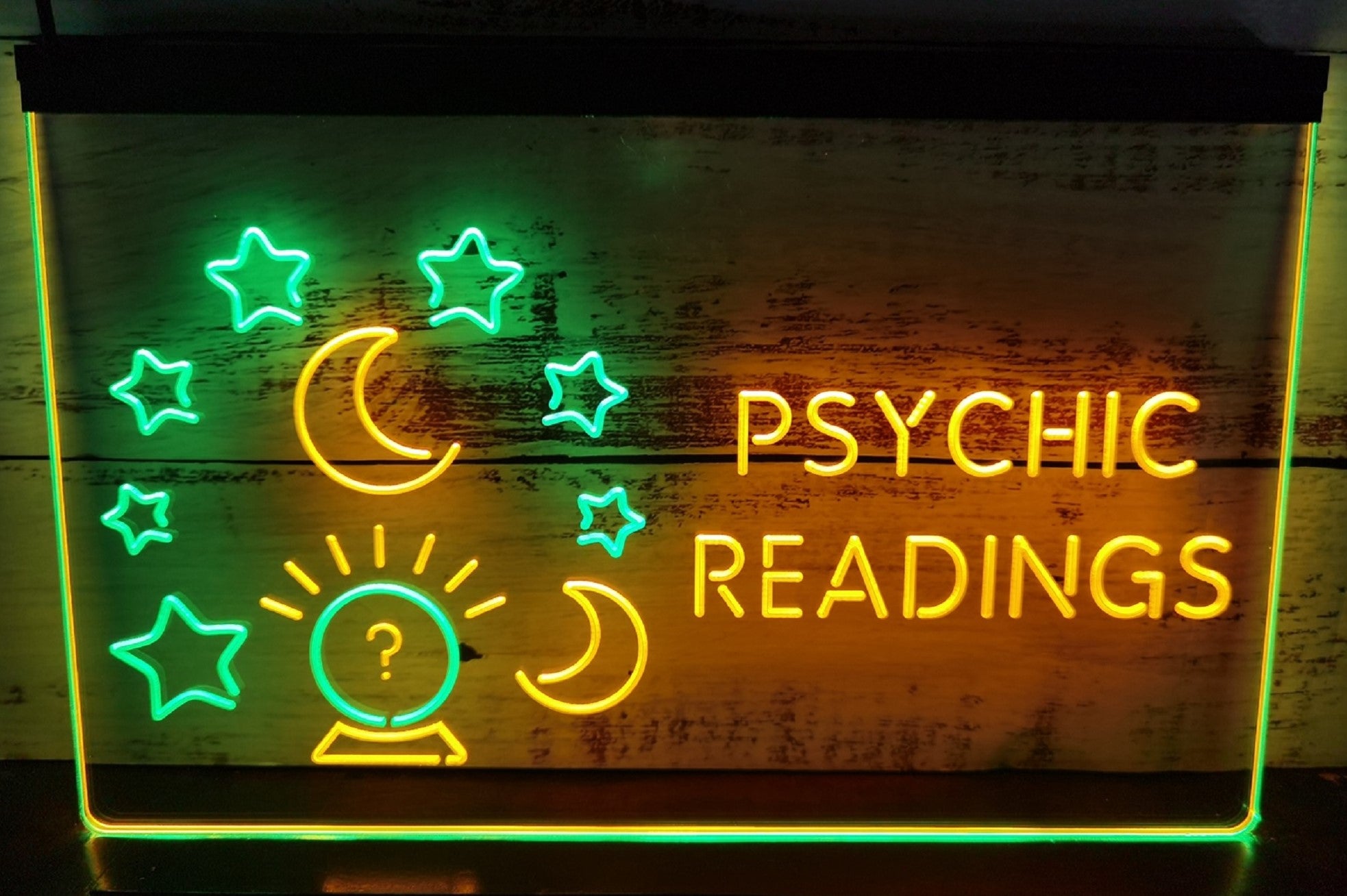 Psychic Readings Led Neon Sign Dual Color Psychic Tarot Reading Shop Decor