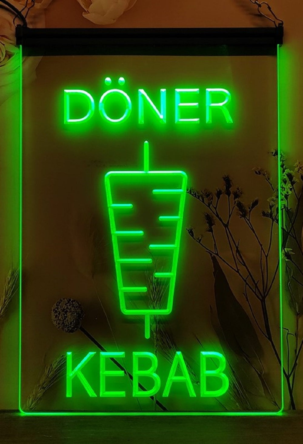 Doner Kebab Led Neon Sign Kebab Turkish Lebanese Restaurant Decor