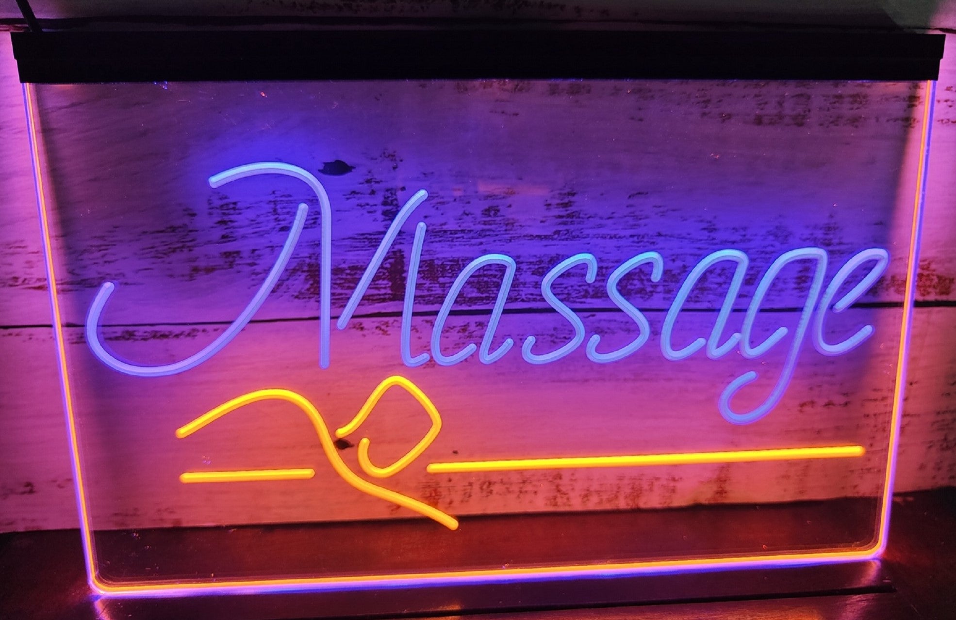 Massage Spa Led Neon Sign Dual Color Spa Massage Shop Salon Decor