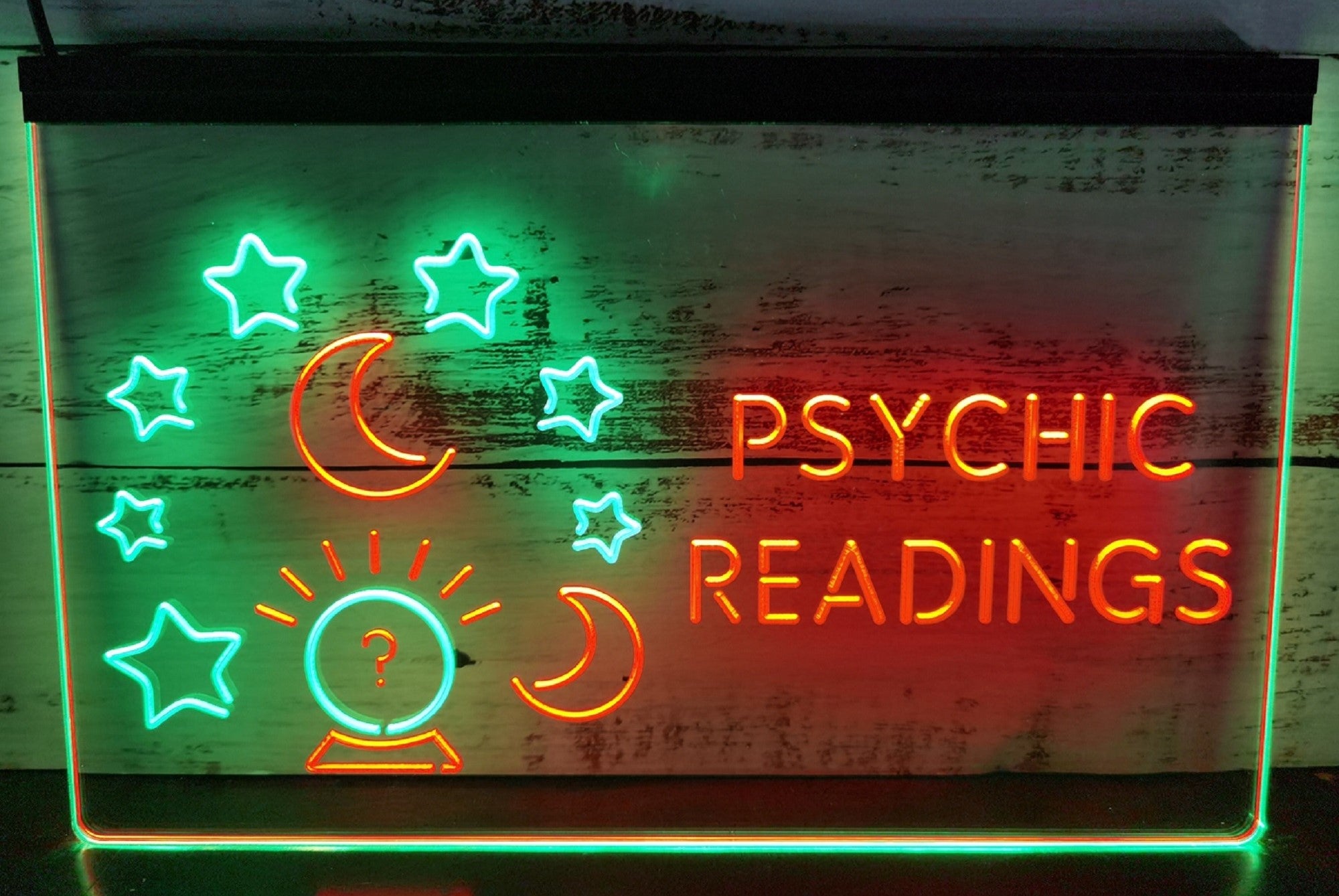 Psychic Readings Led Neon Sign Dual Color Psychic Tarot Reading Shop Decor