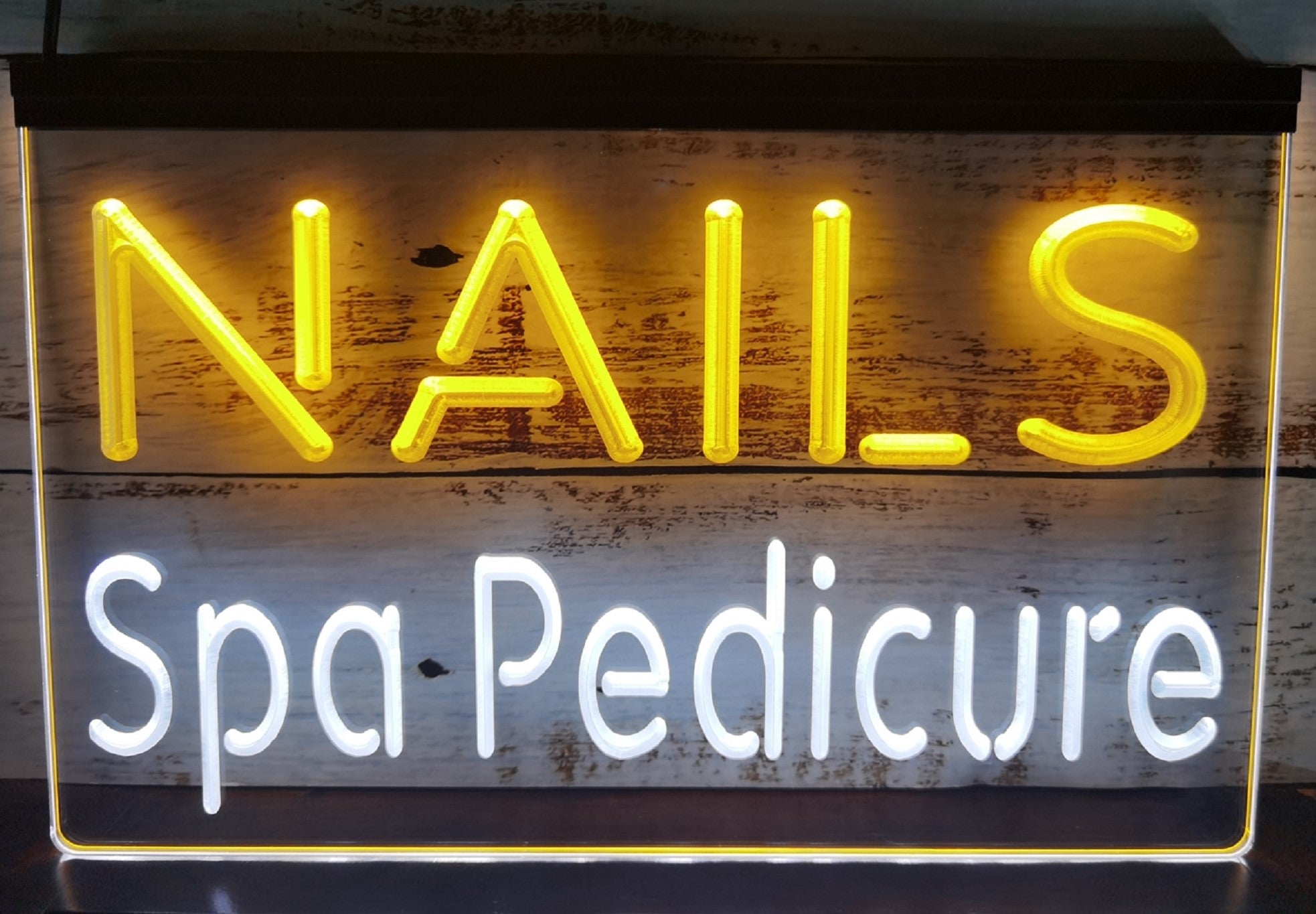 Nails Spa Pedicure Led Neon Sign Dual Color Spa Beauty Salon Decor