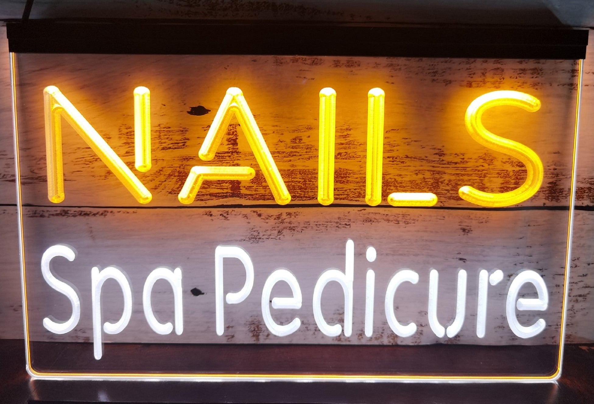 Nails Spa Pedicure Led Neon Sign Dual Color Spa Beauty Salon Decor