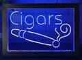 Cigars Led Neon Sign Framed Cigar Lounge Tobacco Smoke Shop Decor