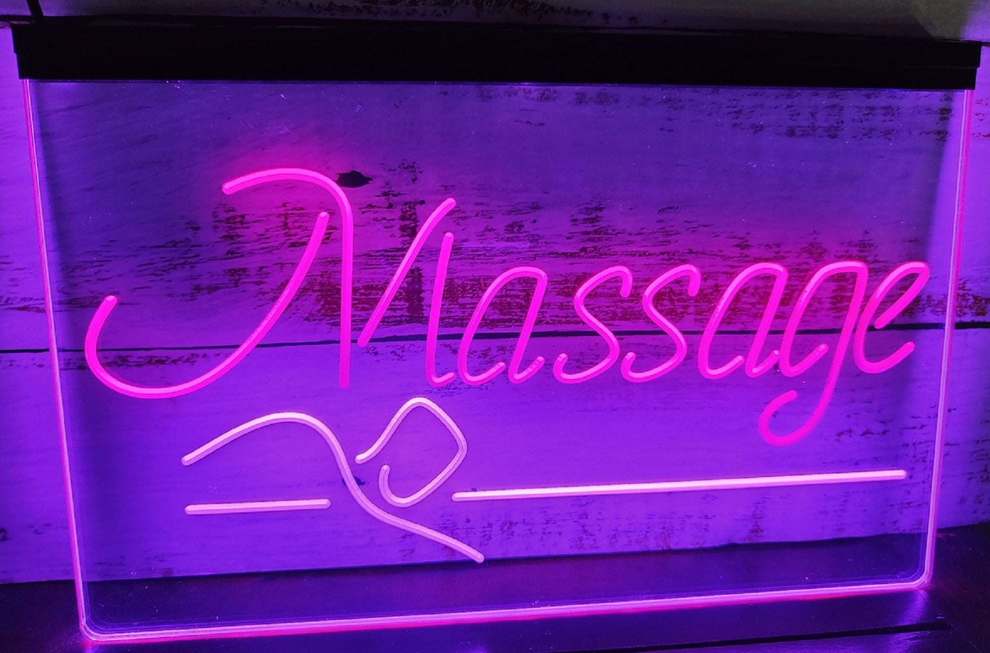 Massage Spa Led Neon Sign Dual Color Spa Massage Shop Salon Decor