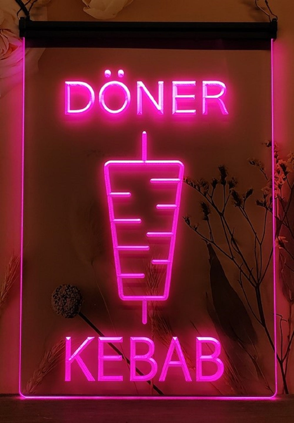 Doner Kebab Led Neon Sign Kebab Turkish Lebanese Restaurant Decor