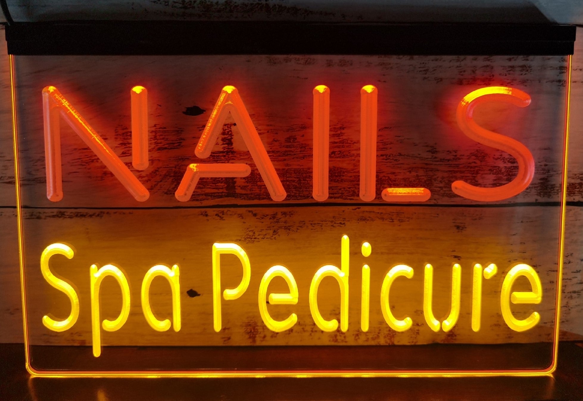 Nails Spa Pedicure Led Neon Sign Dual Color Spa Beauty Salon Decor