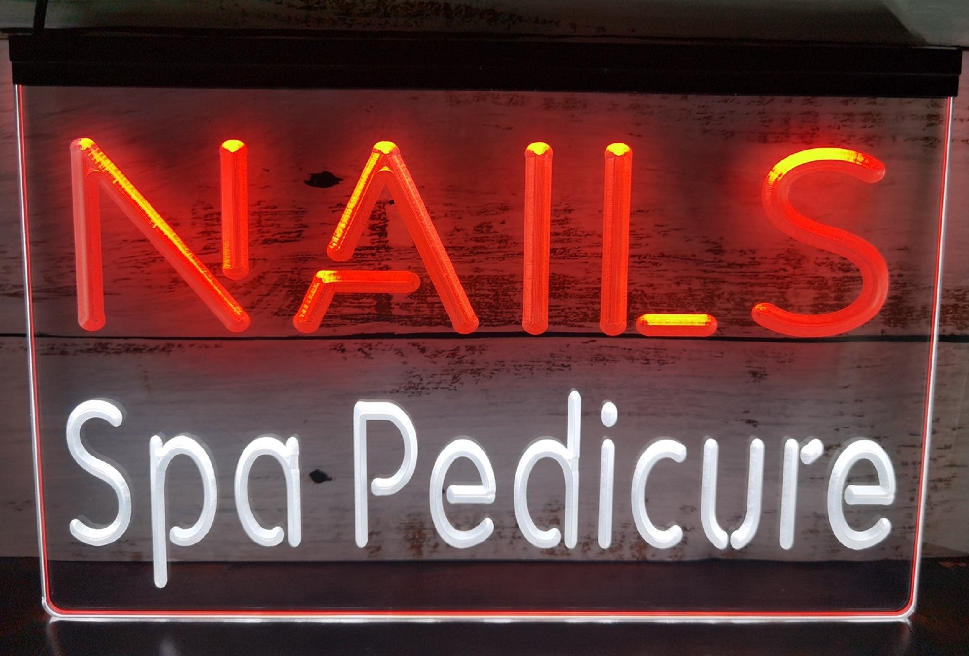 Nails Spa Pedicure Led Neon Sign Dual Color Spa Beauty Salon Decor