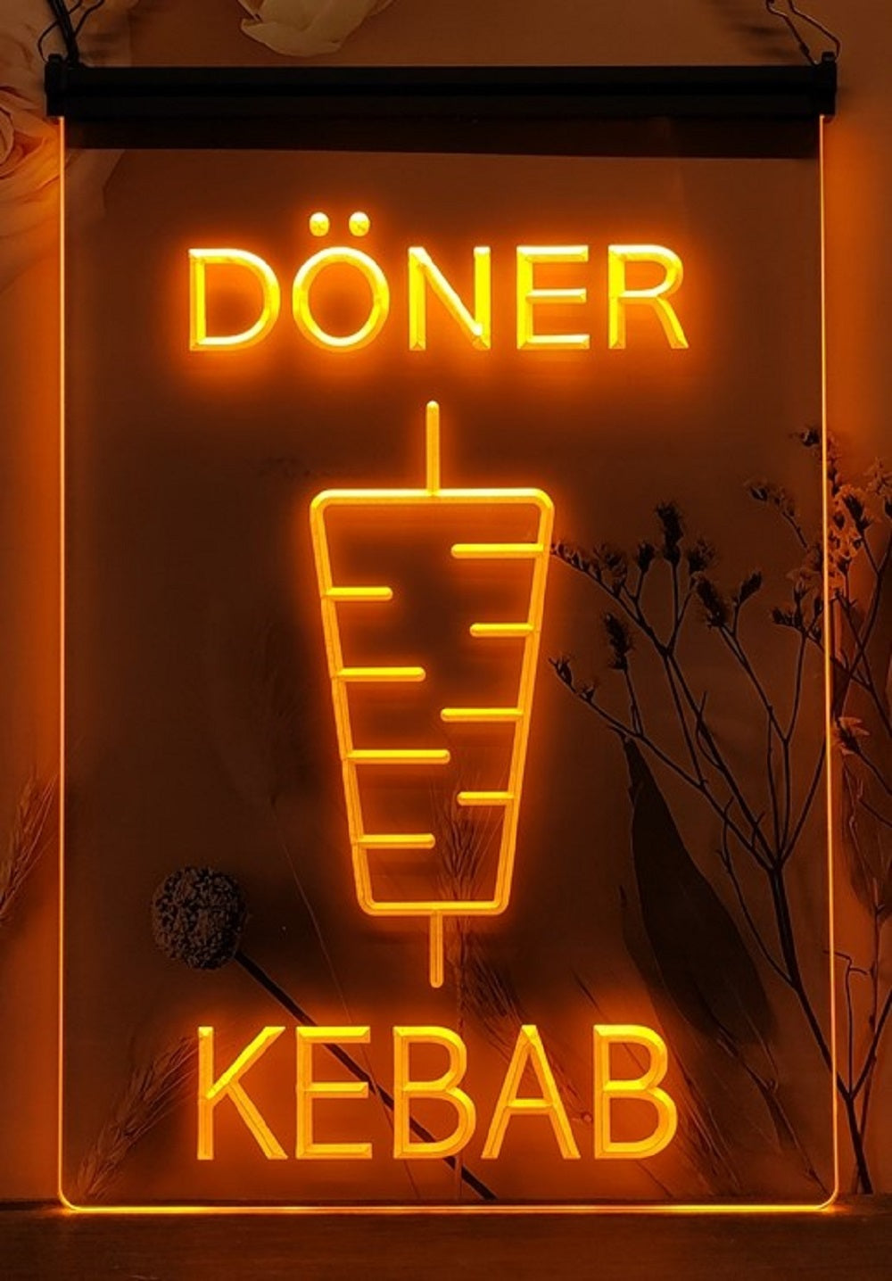 Doner Kebab Led Neon Sign Kebab Turkish Lebanese Restaurant Decor