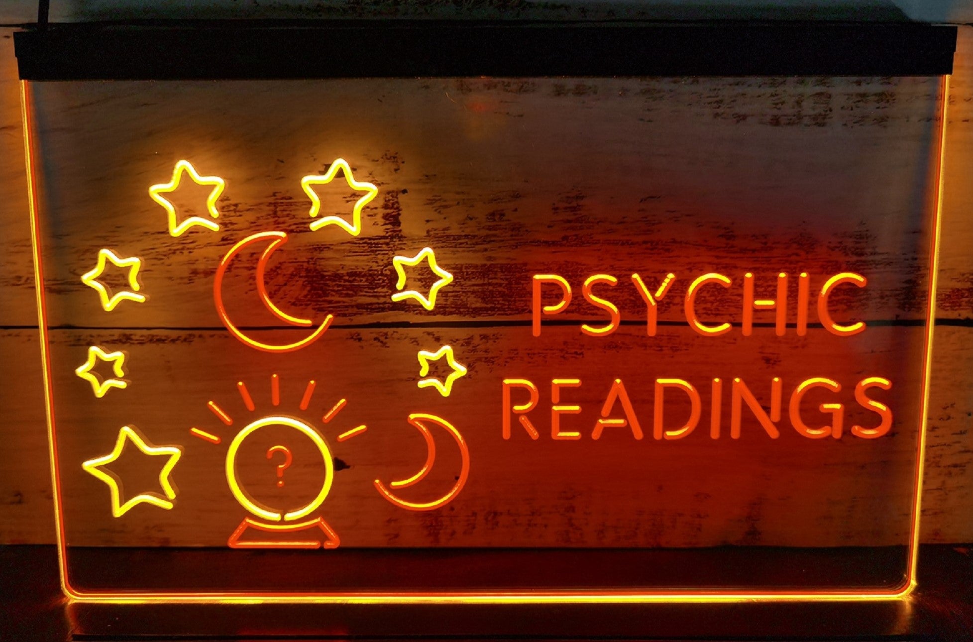 Psychic Readings Led Neon Sign Dual Color Psychic Tarot Reading Shop Decor