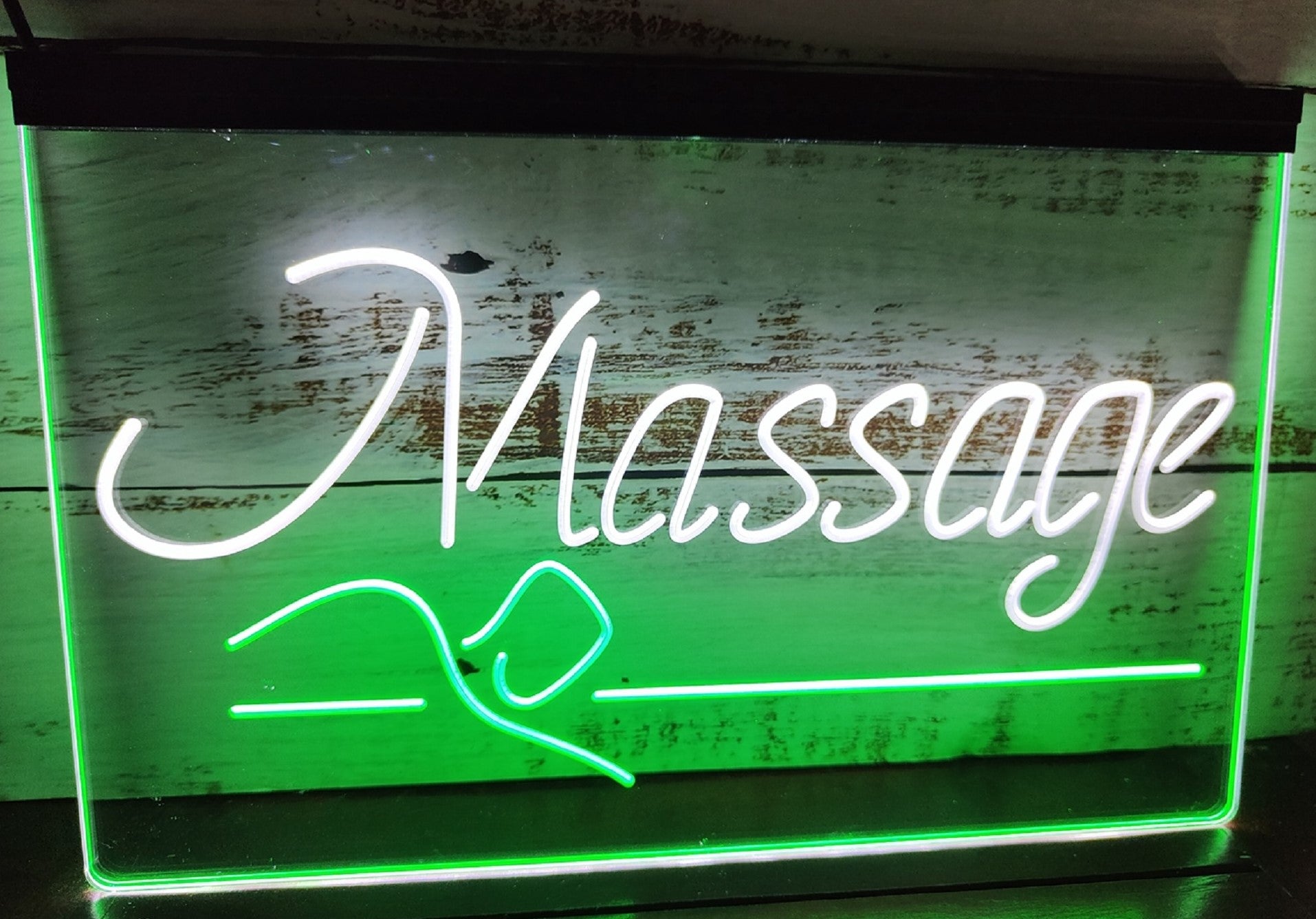 Massage Spa Led Neon Sign Dual Color Spa Massage Shop Salon Decor