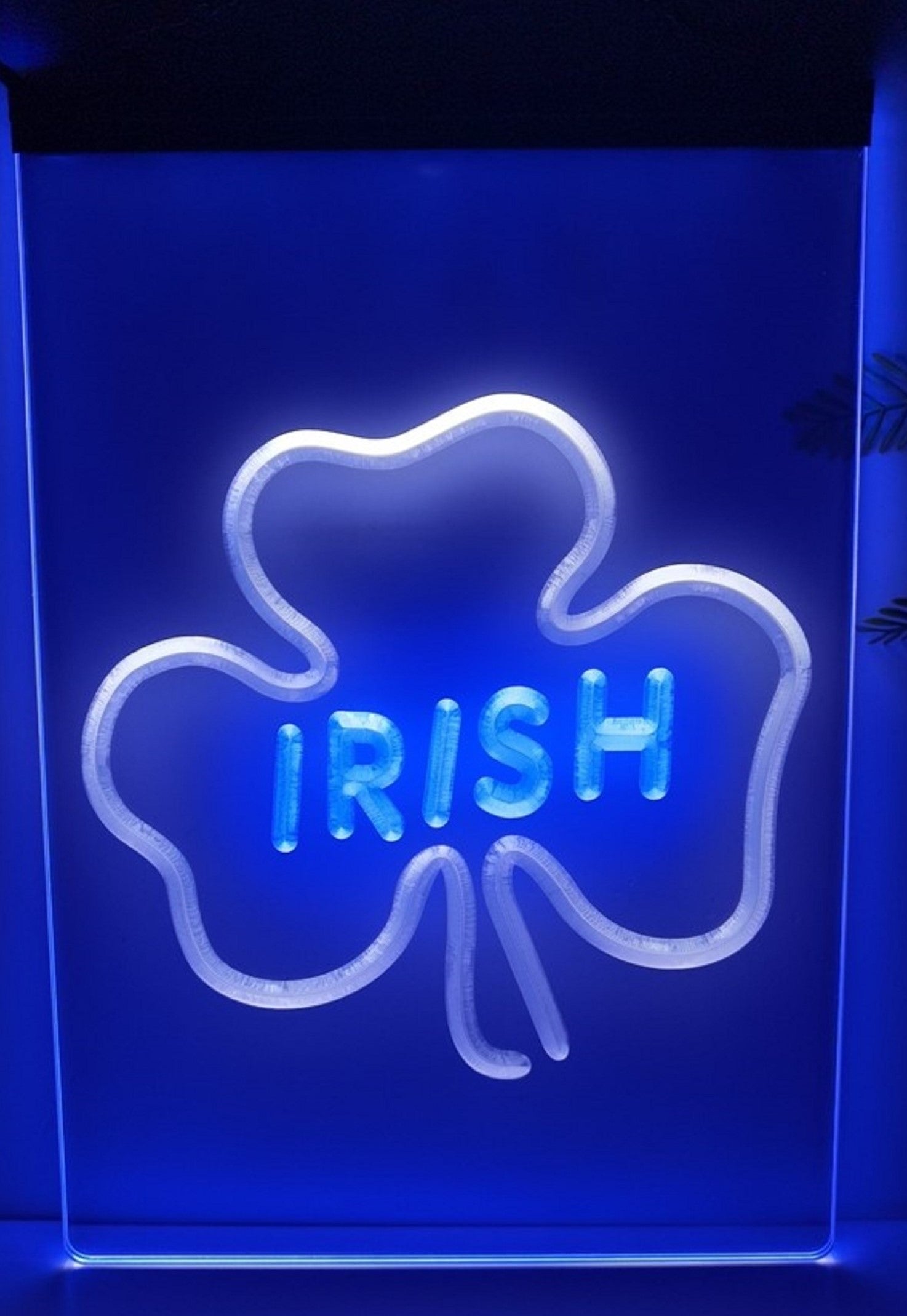 Shamrock Ireland Led Neon Sign Dual Color Wall Hanging Or Desktop Decor