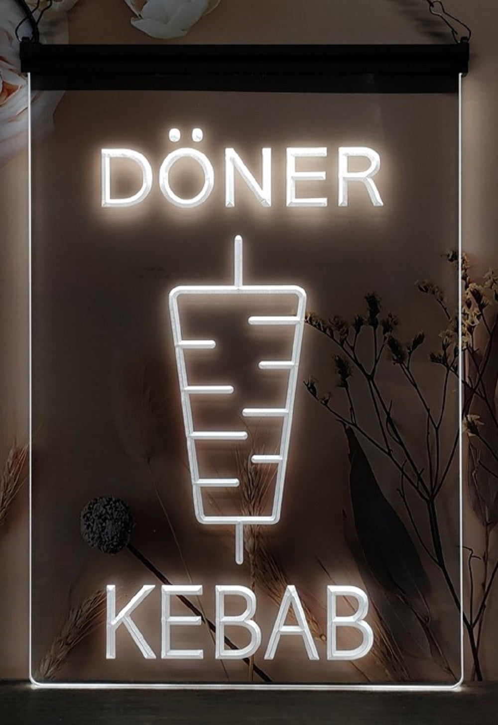 Doner Kebab Led Neon Sign Kebab Turkish Lebanese Restaurant Decor