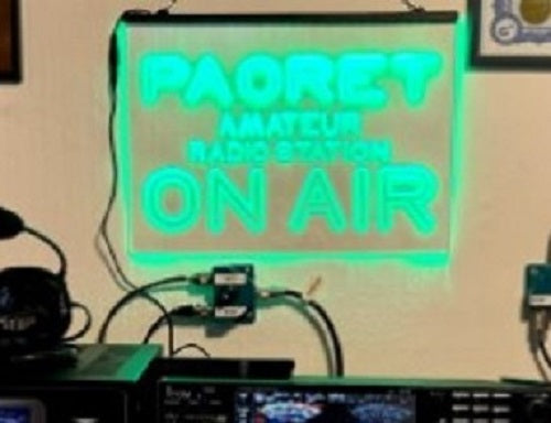 Custom Call Sign Led Neon Sign Amateur Ham Radio Station On Air