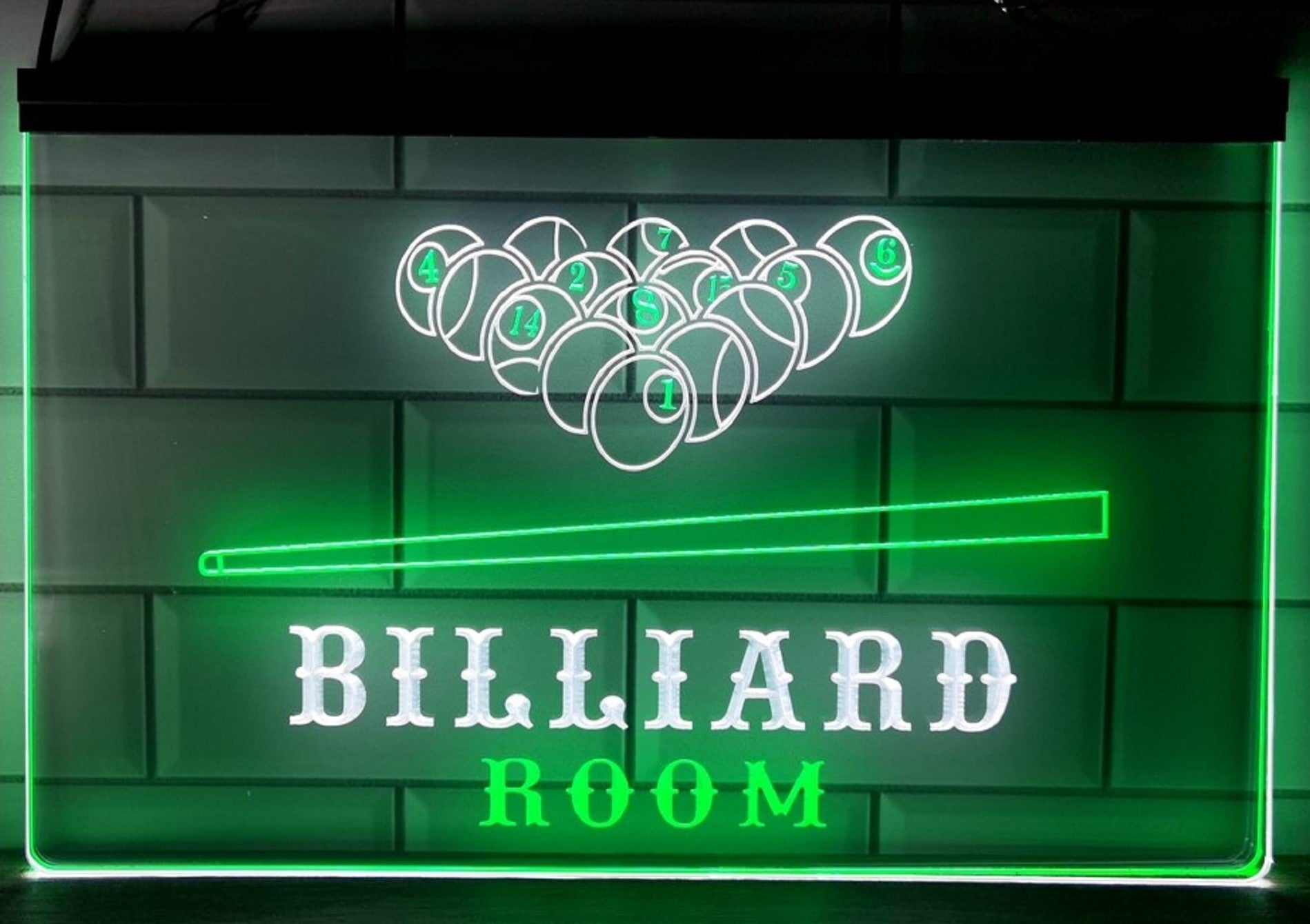 Billiard Room Led Neon Sign Dual Color Home Pool Room Billiards Hall Decor