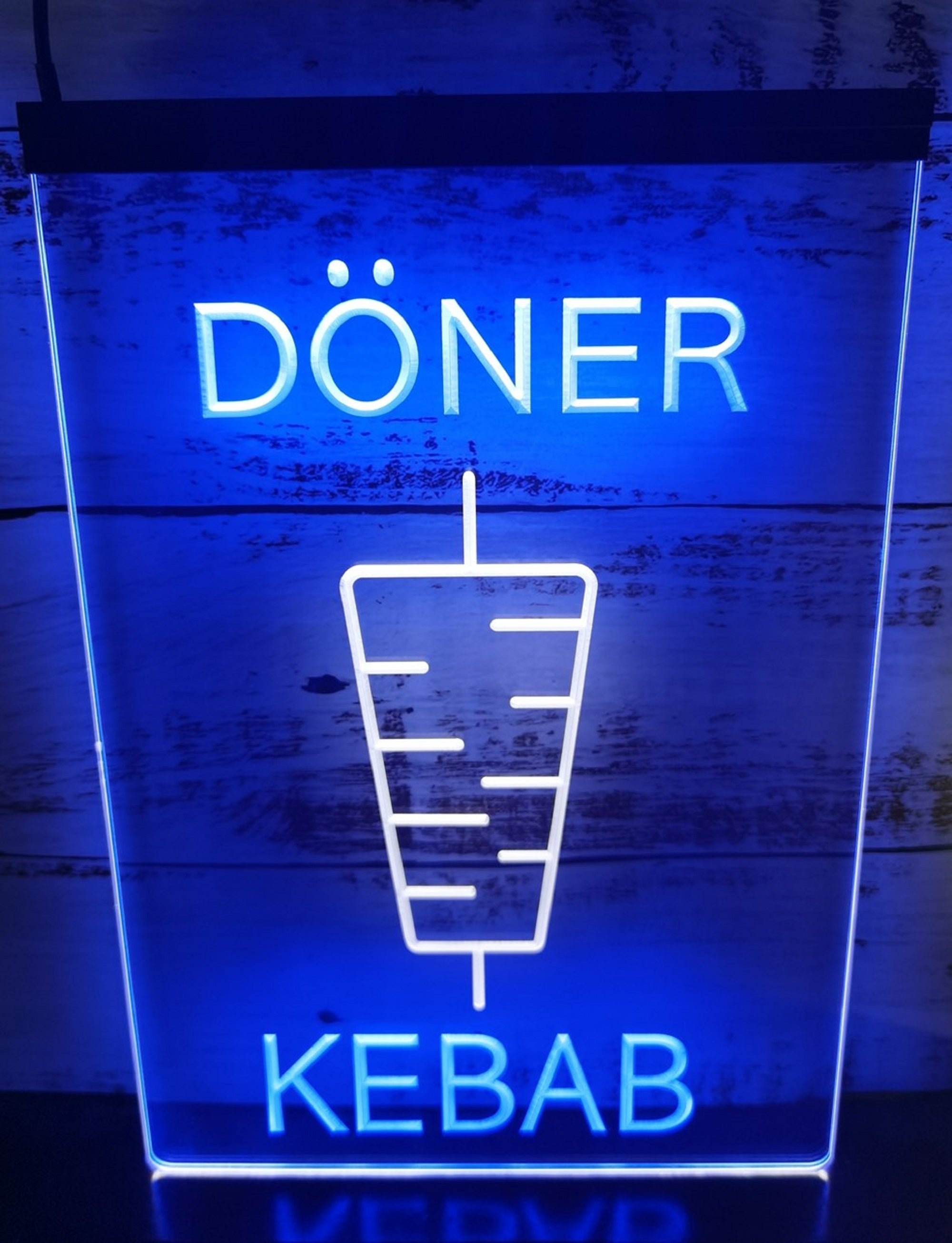 Doner Kebab Led Neon Sign Dual Color Kebab Turkish Lebanese Restaurant Decor