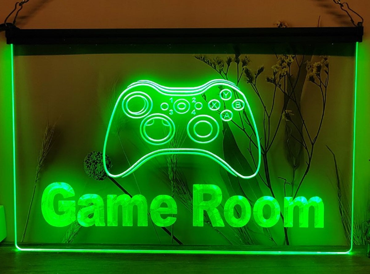 Game Room Controller Led Neon Sign Home Game Room Arcade Pinball Game Shop Decor