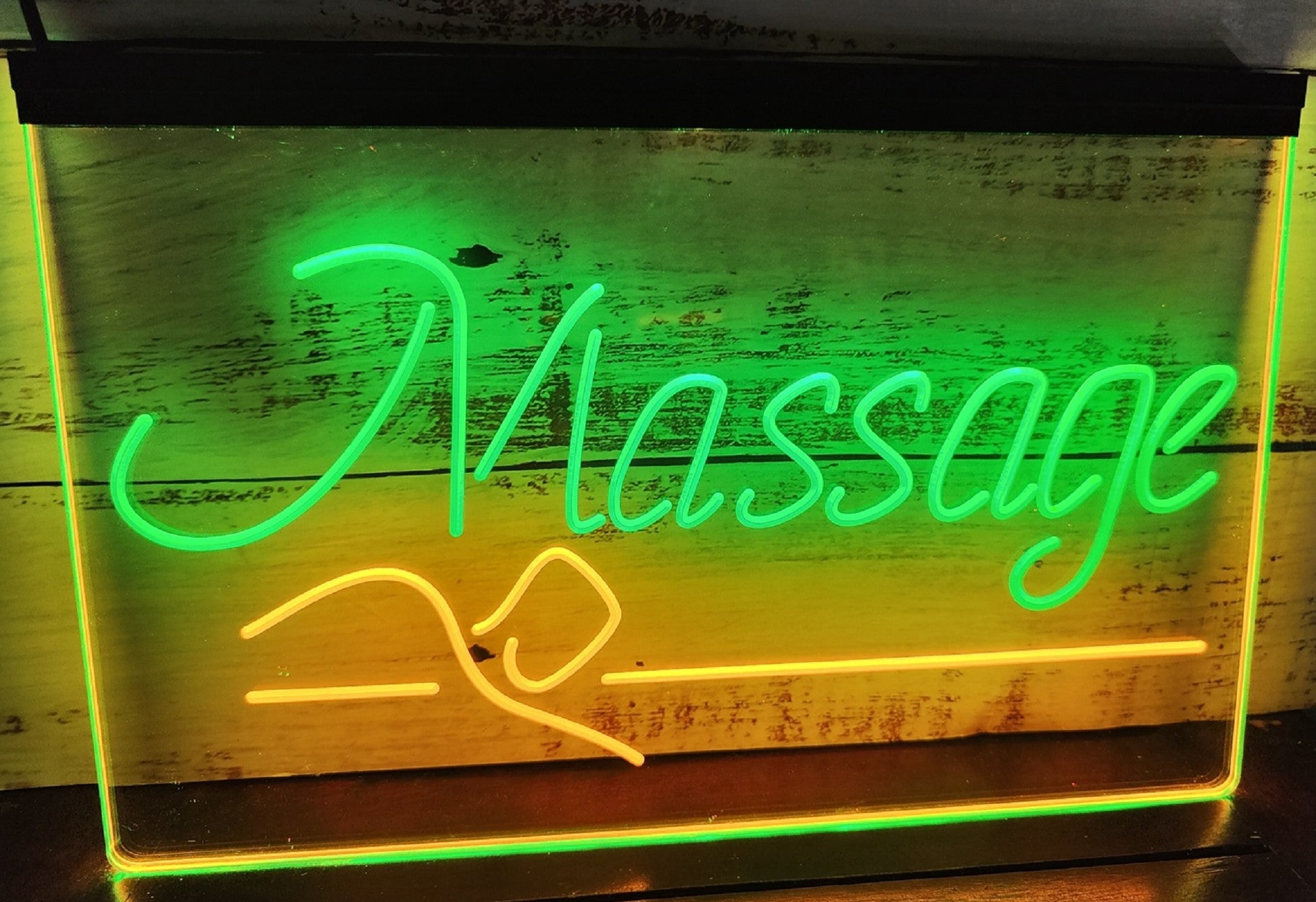 Massage Spa Led Neon Sign Dual Color Spa Massage Shop Salon Decor